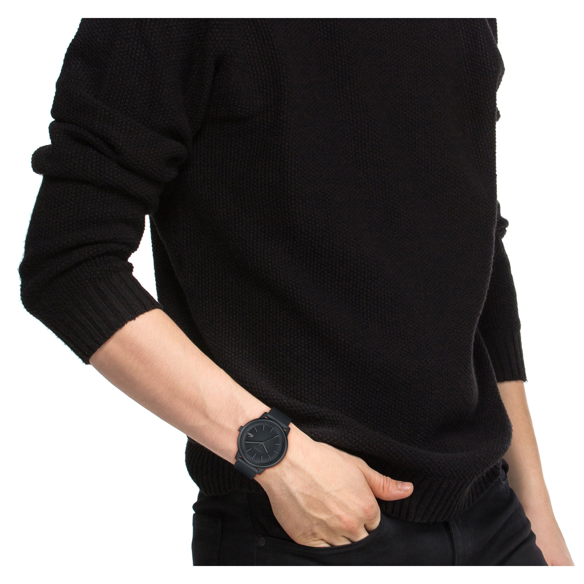 Lacoste 12.12 Grey Silicone Dial Men's Watch - 2011242