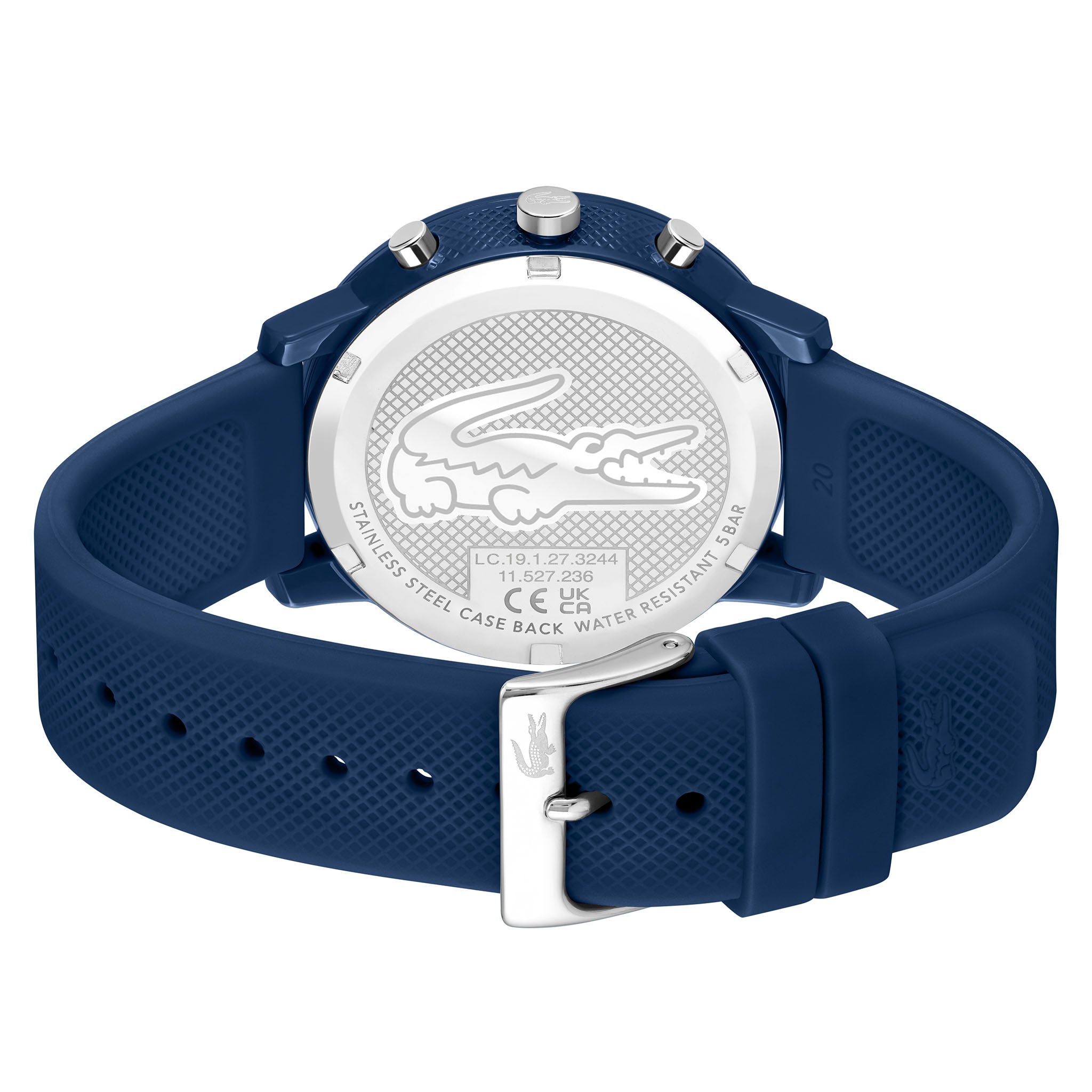 Lacoste 12.12 Navy Silicone Chronograph Men's Watch - 2011244