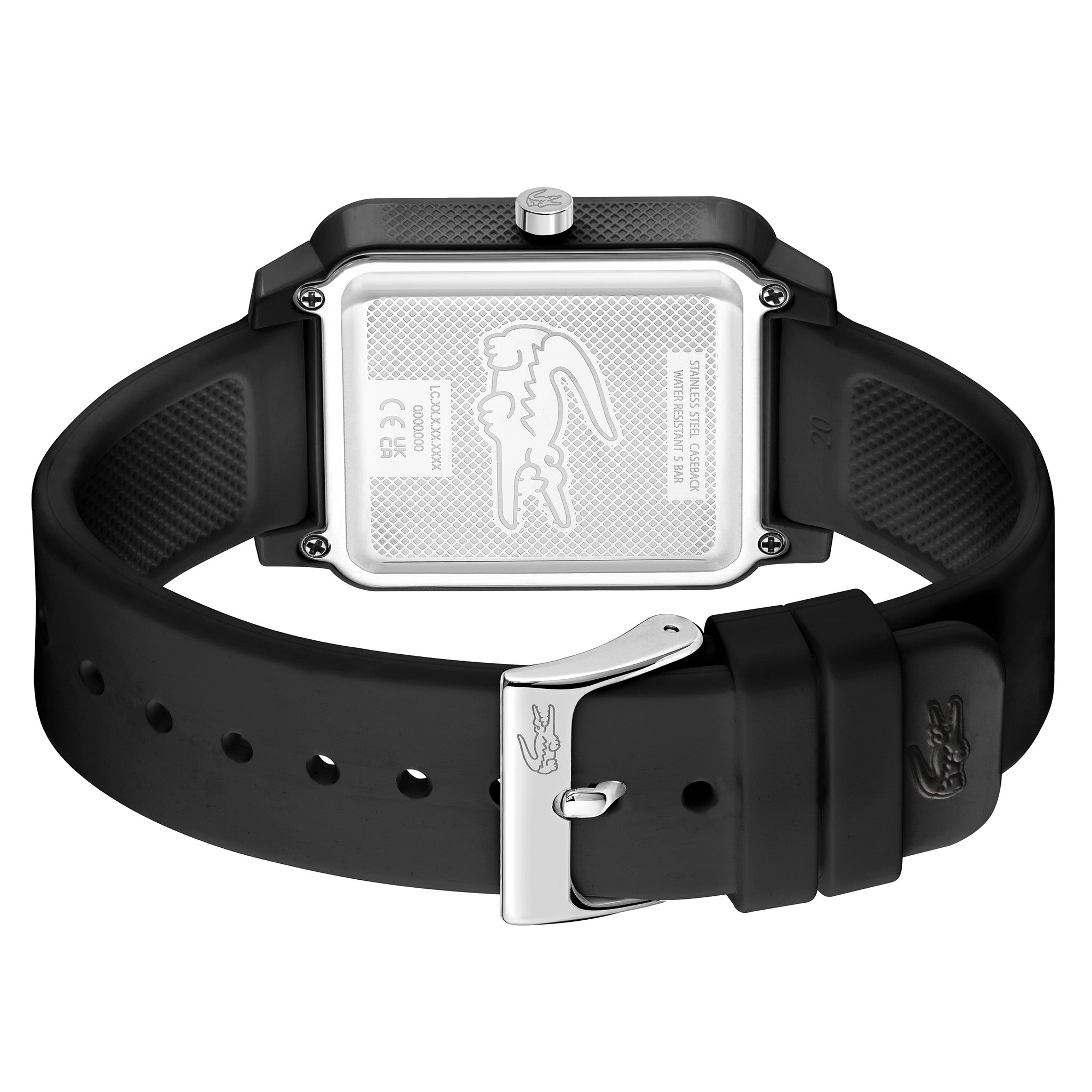 Lacoste 12.12 Black Silicone Men's Watch - 2011249