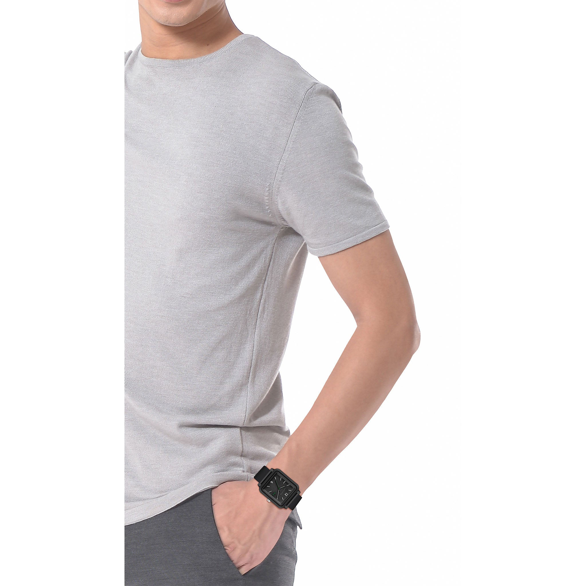 Lacoste 12.12 Black Silicone Men's Watch - 2011249