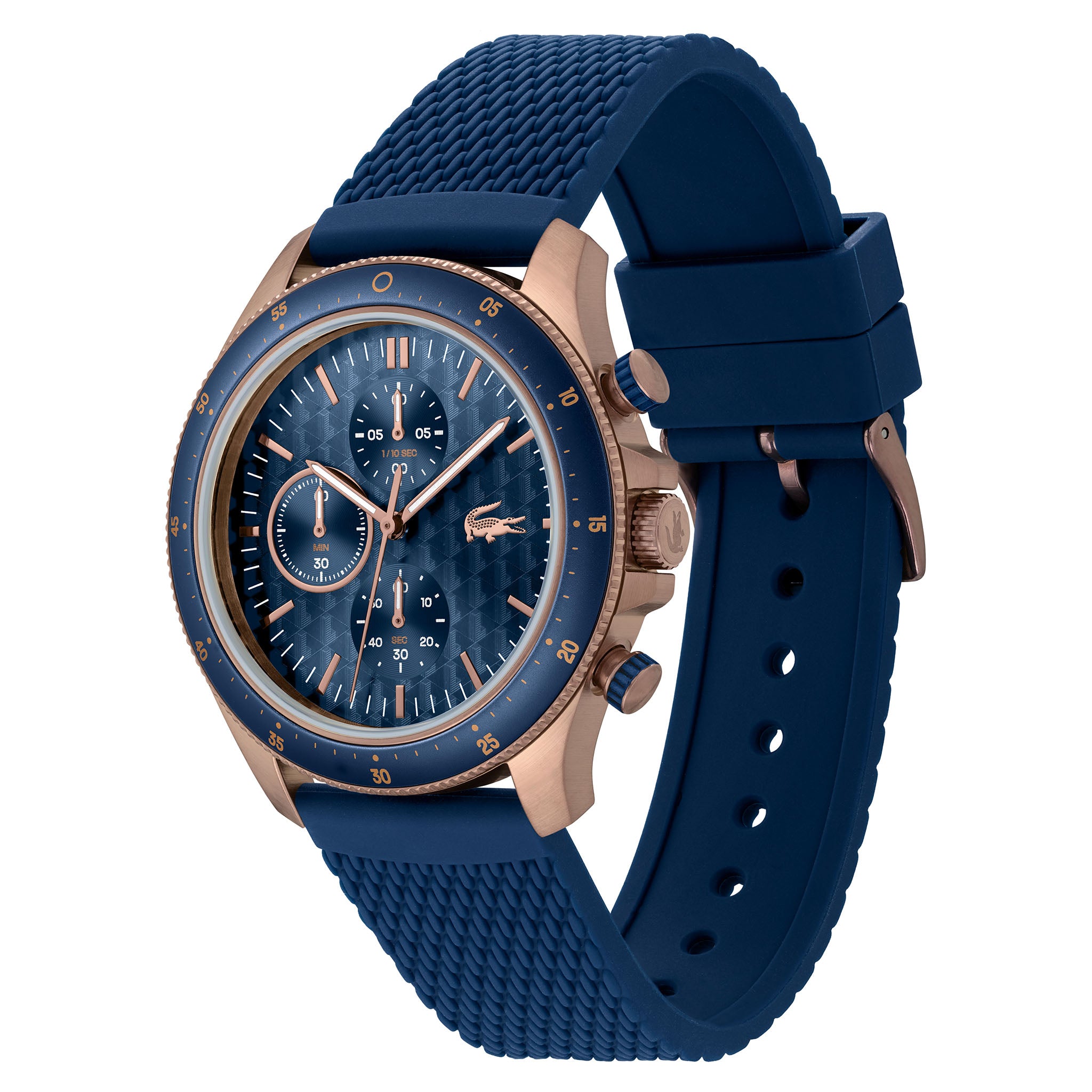 Lacoste Blue Silicone Chronograph Men's Watch - 2011253