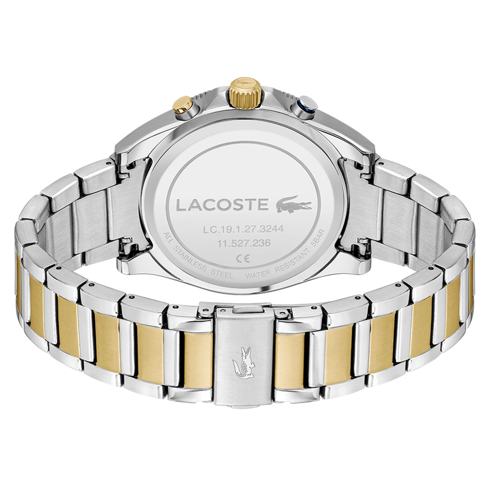 Lacoste Two-Tone Steel Blue Dial Chronograph Men's Watch - 2011481