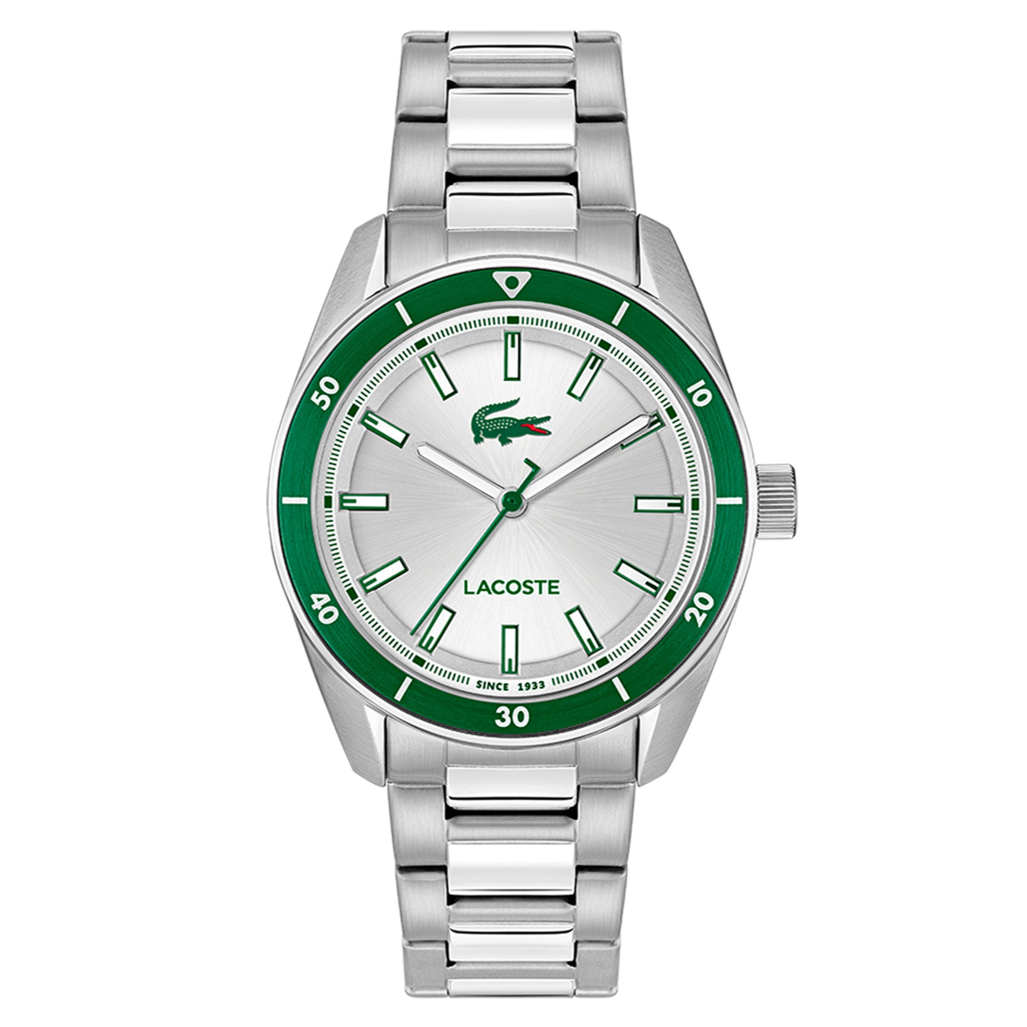 Lacoste Stainless Steel Silver Dial Men's Watch - 2011487
