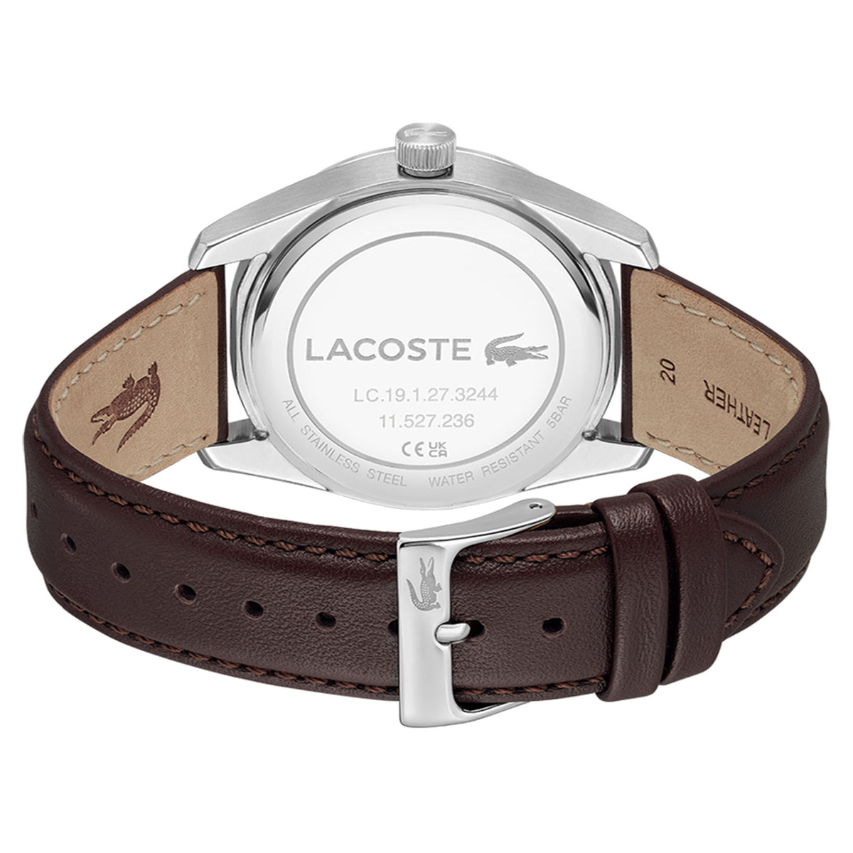 Lacoste Brown Leather Blue Dial Men's Watch - 2011489