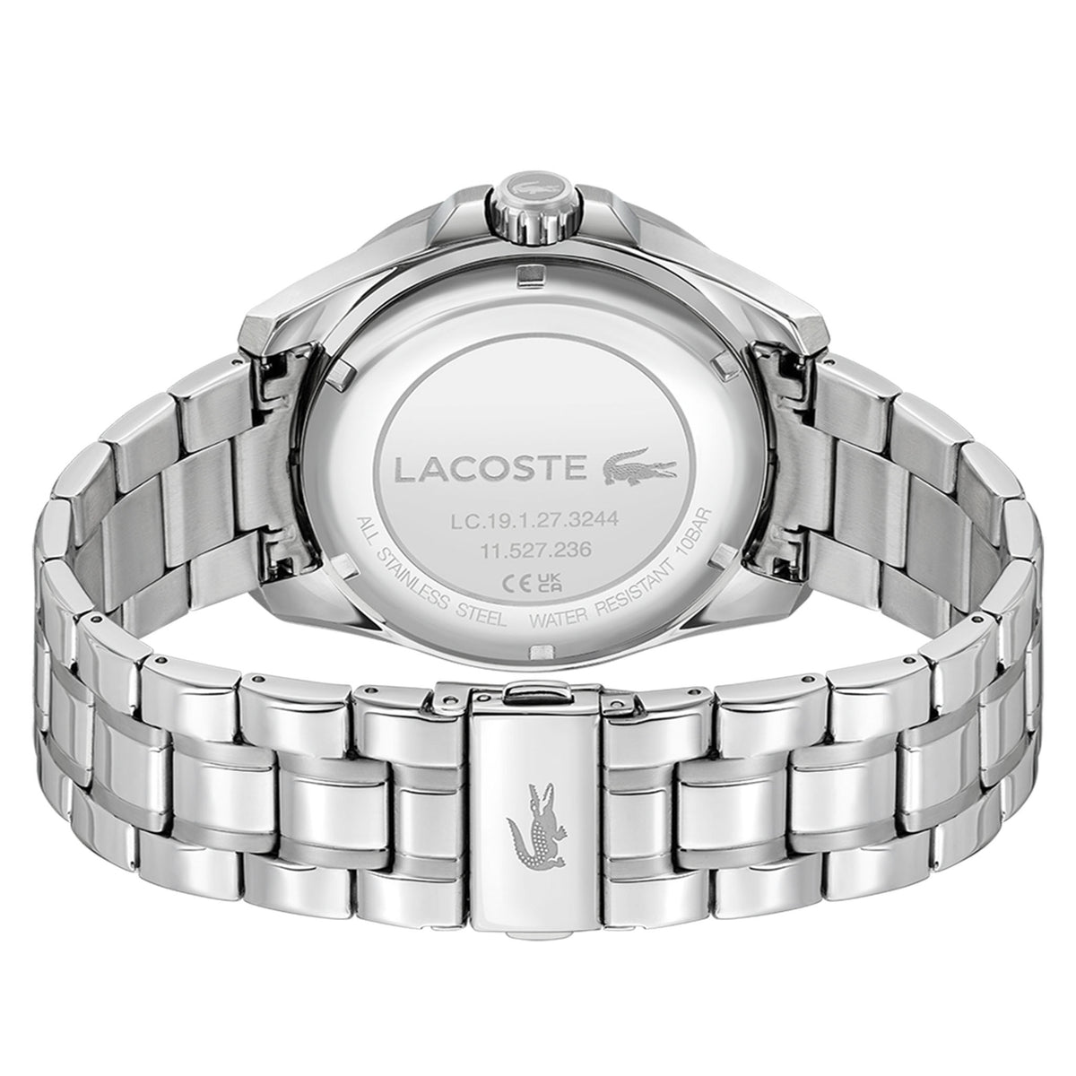 Lacoste Stainless Steel White Dial Men's Watch - 2011496