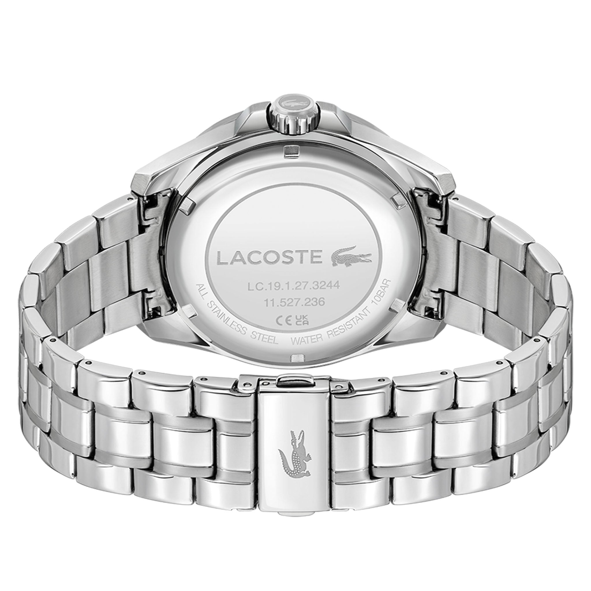 Lacoste Stainless Steel White Dial Men's Watch - 2011496
