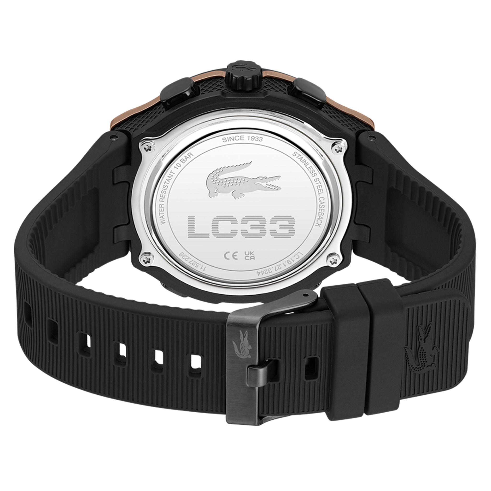 Lacoste Silicone Black Dial Analogue-Digital Men's Watch - 2011517