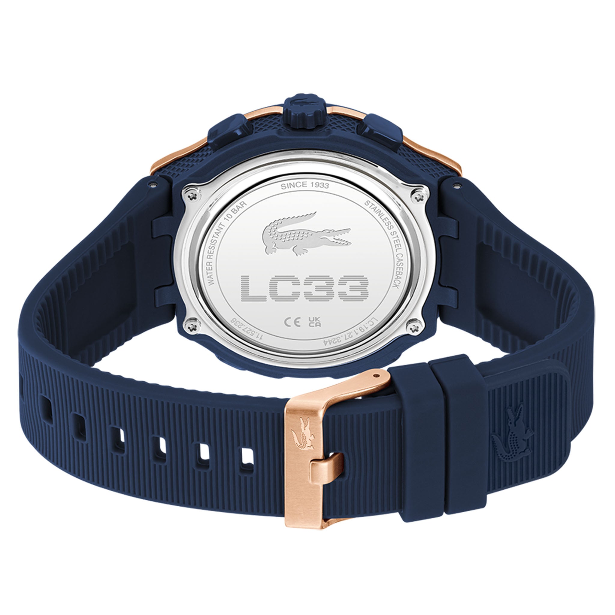Lacoste Silicone Blue Dial Analogue-Digital Men's Watch - 2011518