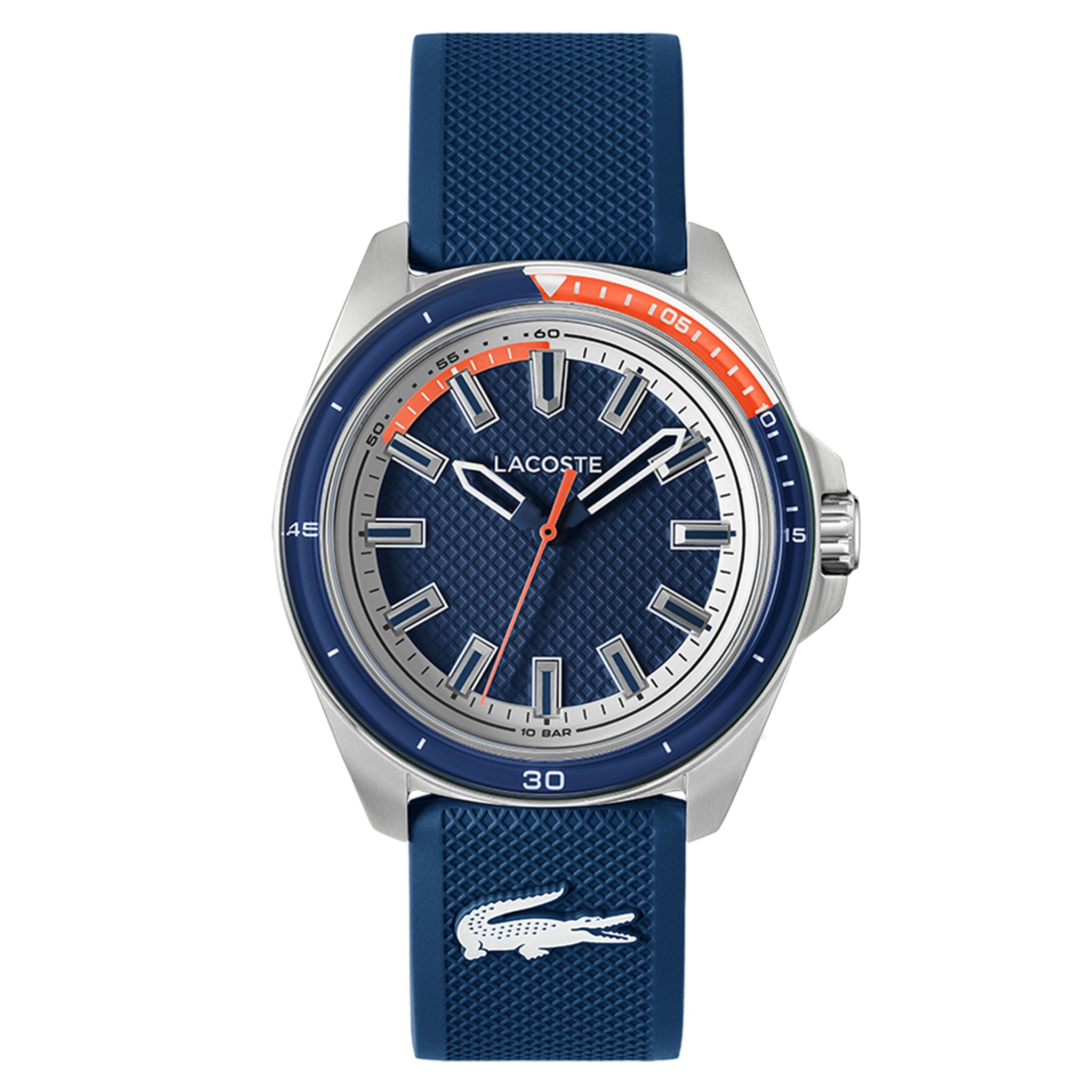 Lacoste Silicone Navy Dial Men's Watch - 2011520