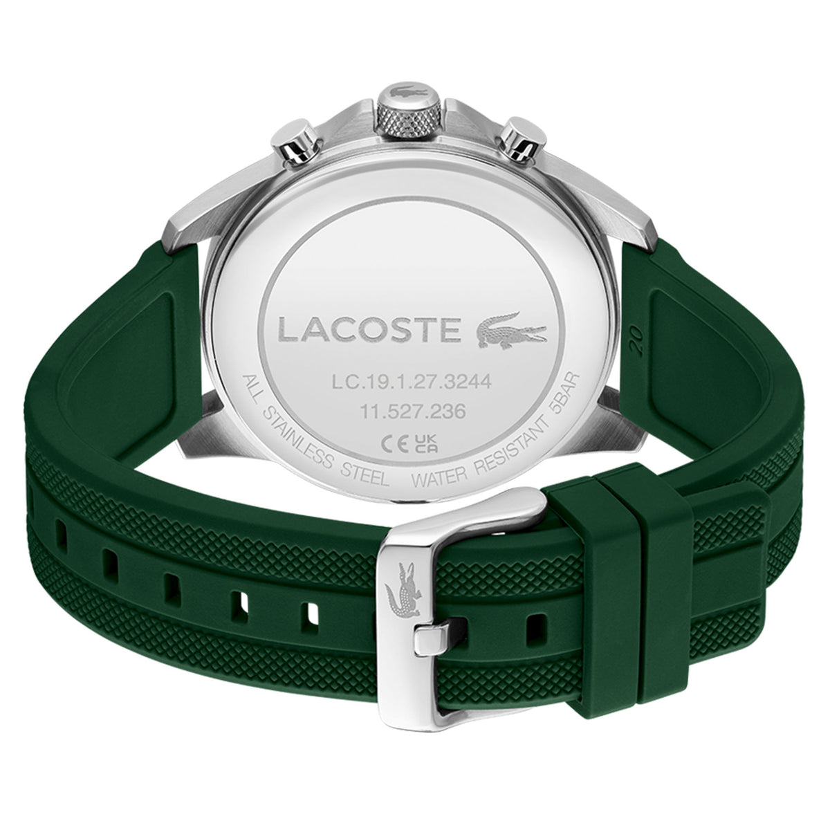 Lacoste Silicone Green Dial Multi-function Men's Watch - 2011536