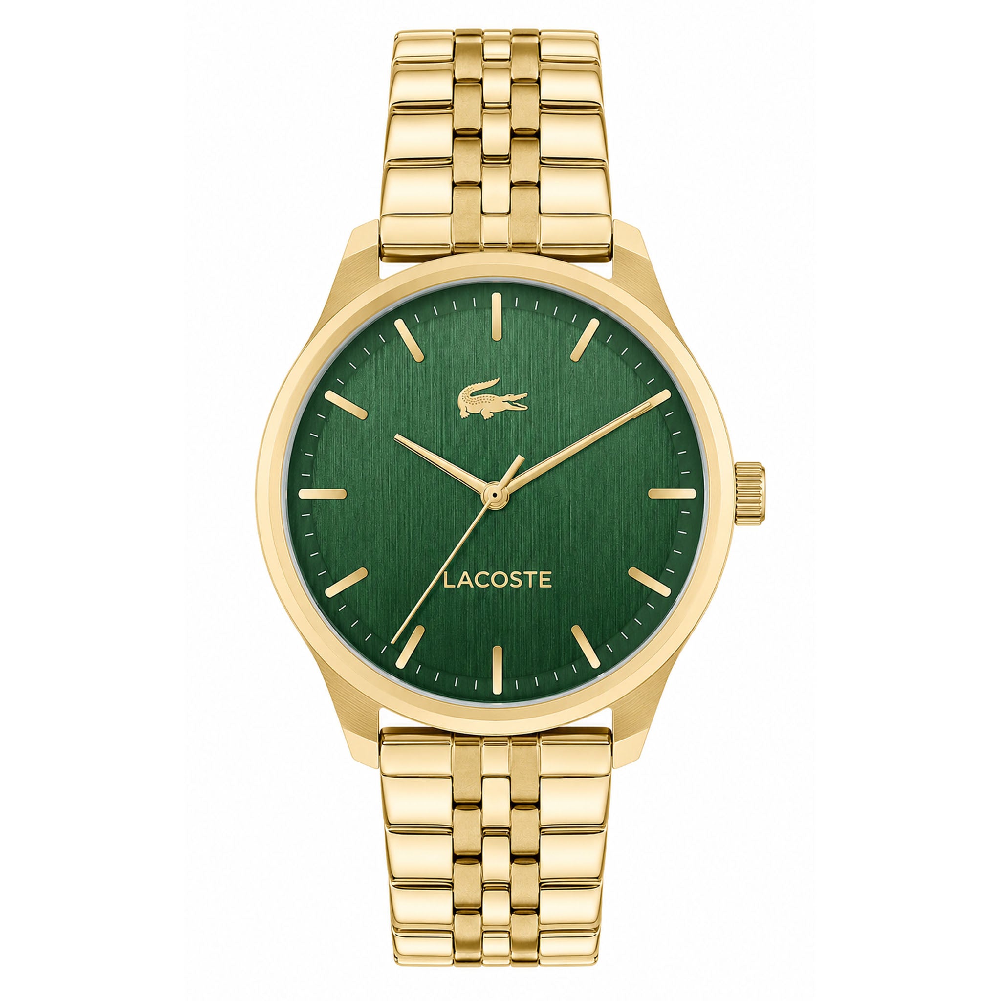 Lacoste Gold Steel Green Dial Men's Watch - 2011539