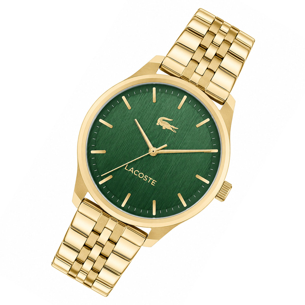 Lacoste Gold Steel Green Dial Men's Watch - 2011539