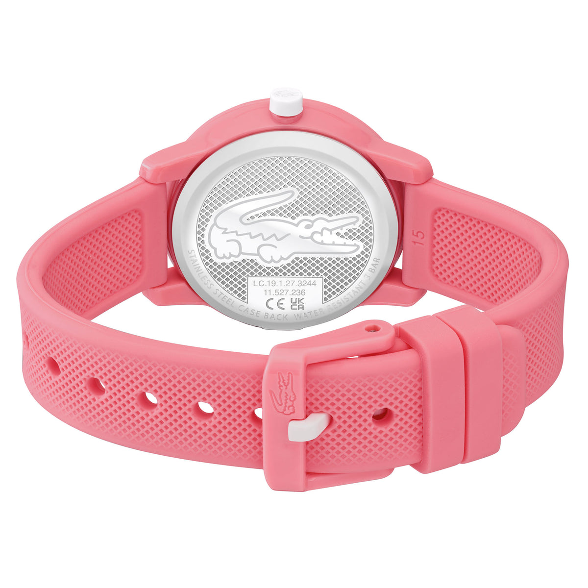 Lacoste 12.12 Pink Silicone Kids Watch - 2030040