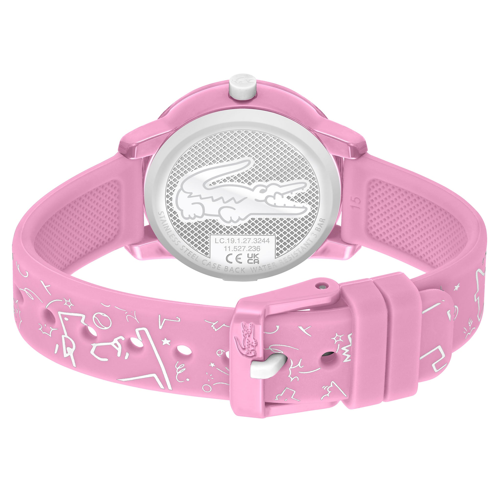 Lacoste 12.12 Pink Silicone Kids Watch - 2030058