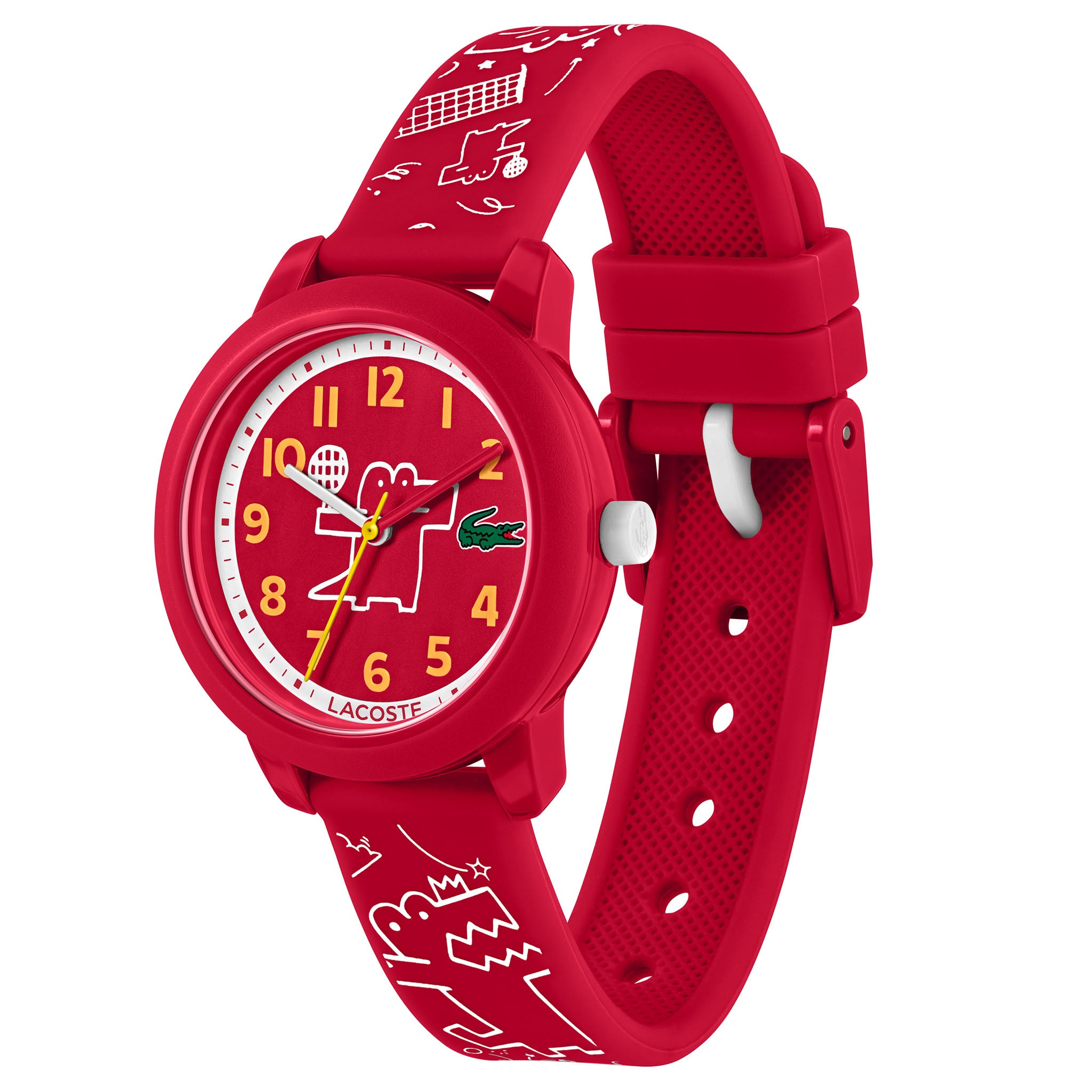Lacoste 12.12 Red Silicone Kids Watch - 2030059