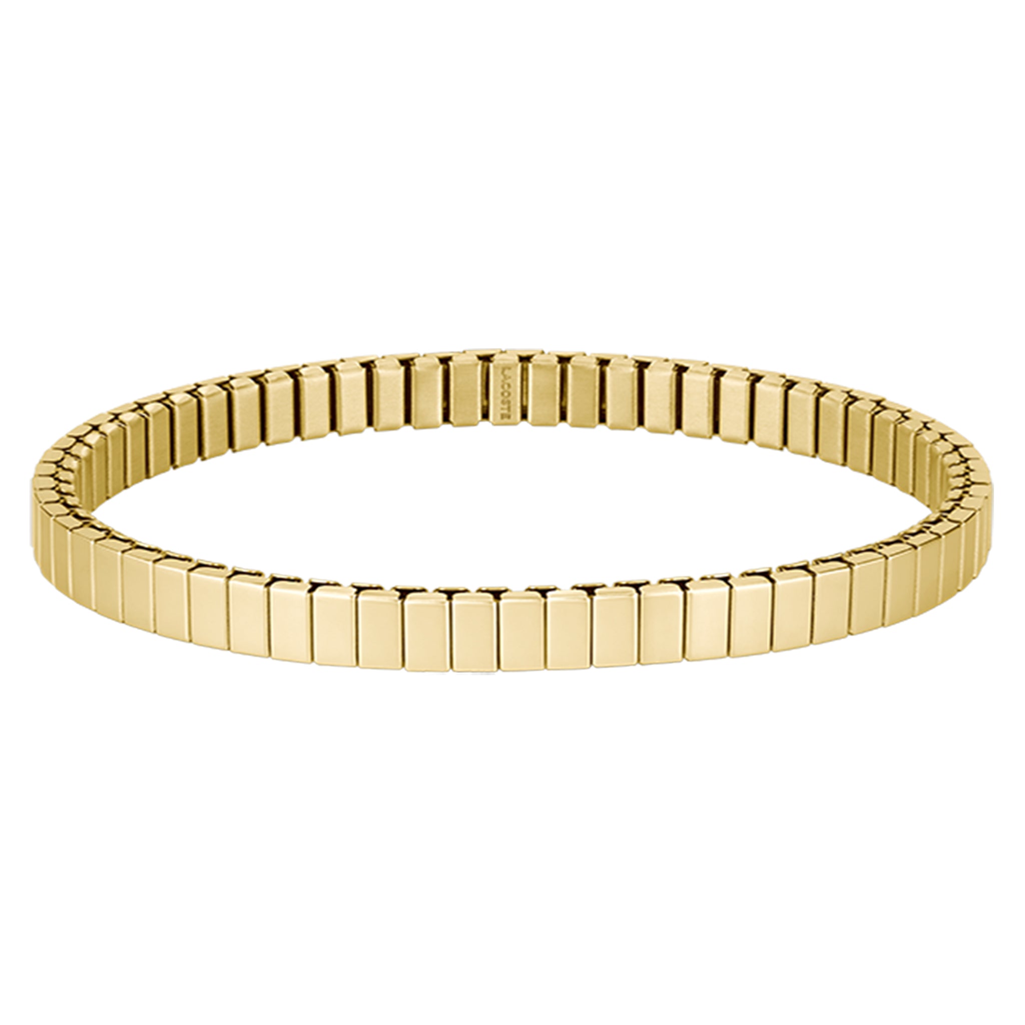 Lacoste Jewellery Gold Steel & Crystals Women's Stretch Bracelet - 2040655