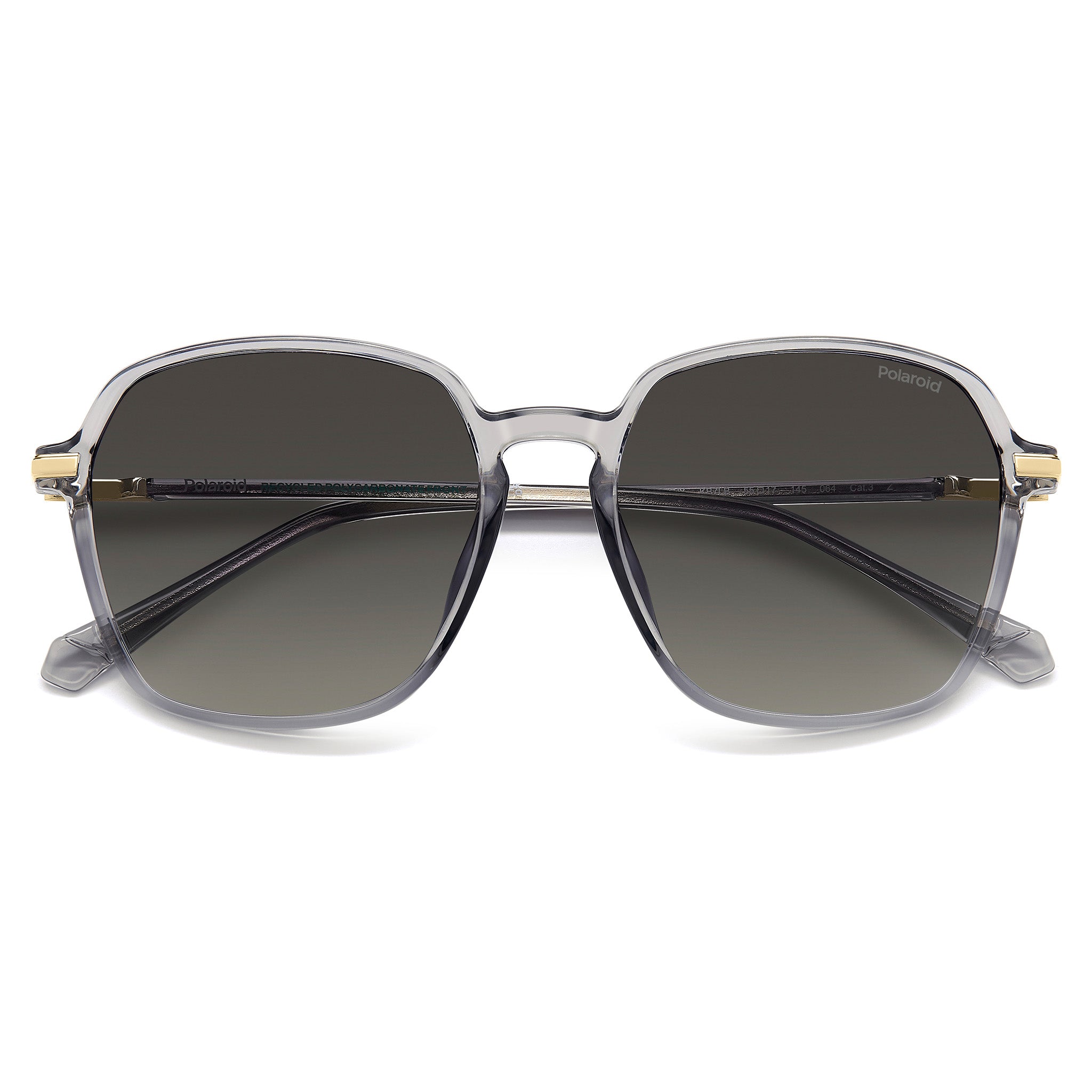 Polaroid Women Sunglasses Square Frame Green Shaded Polarized Lens - Pld 4188/G/S/X