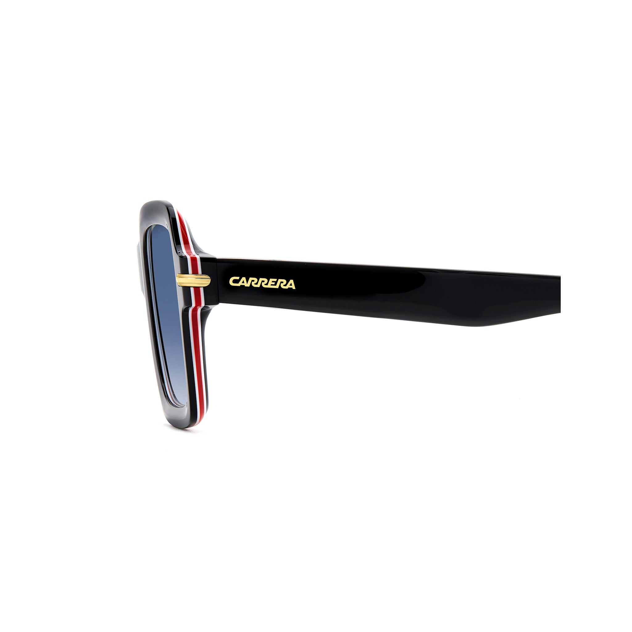 Carrera Men Sunglasses Rectangular Frame Dark Blue Shaded Lens - Carrera 358/S
