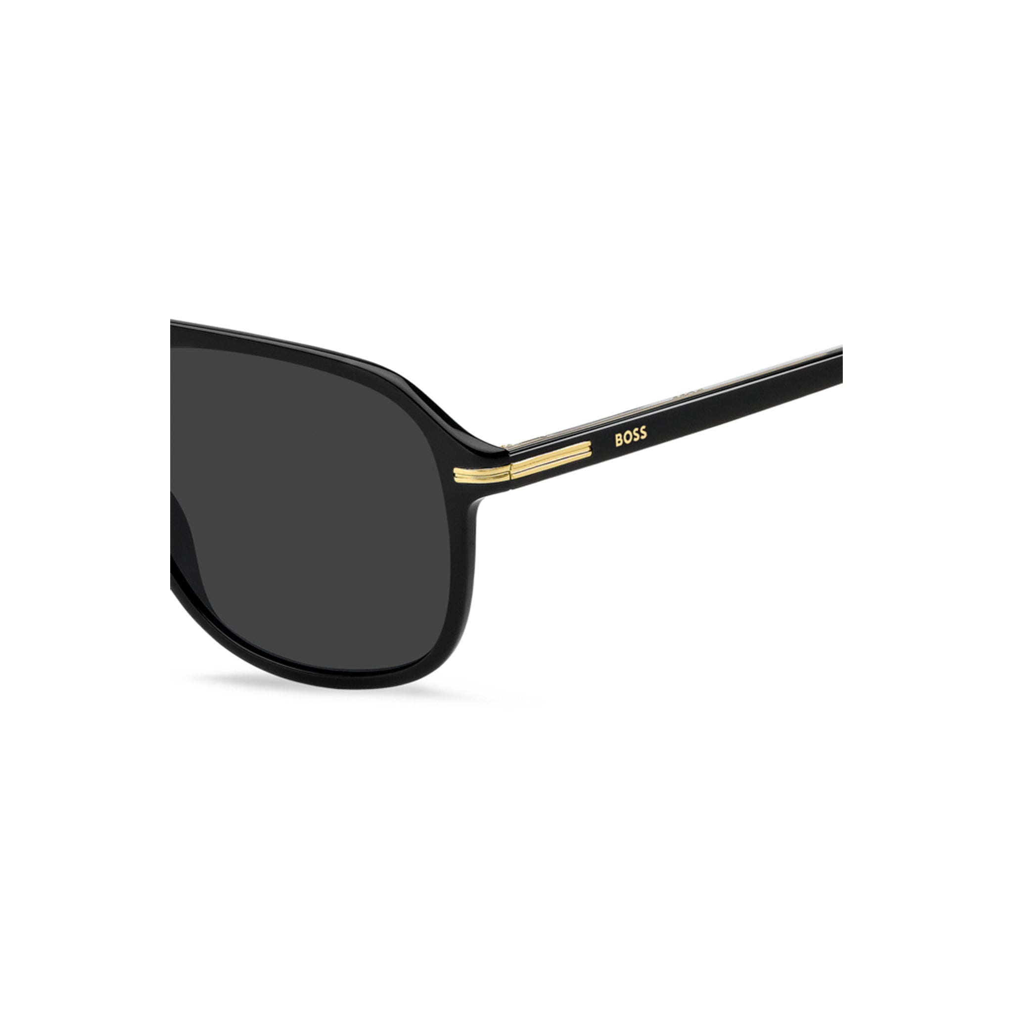 BOSS by Hugo Boss Men Sunglasses Square Double Bridge Frame Grey Lens - Boss 1751/S