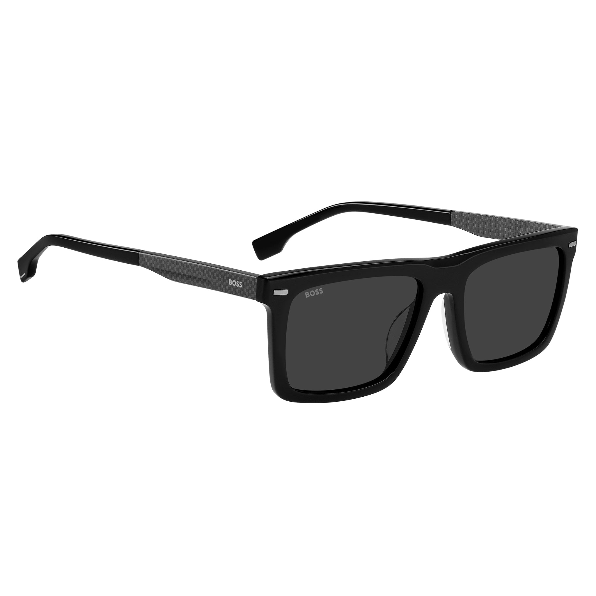 BOSS by Hugo Boss Men Sunglasses Rectangular Frame Grey Lens - Boss 1765/G/S