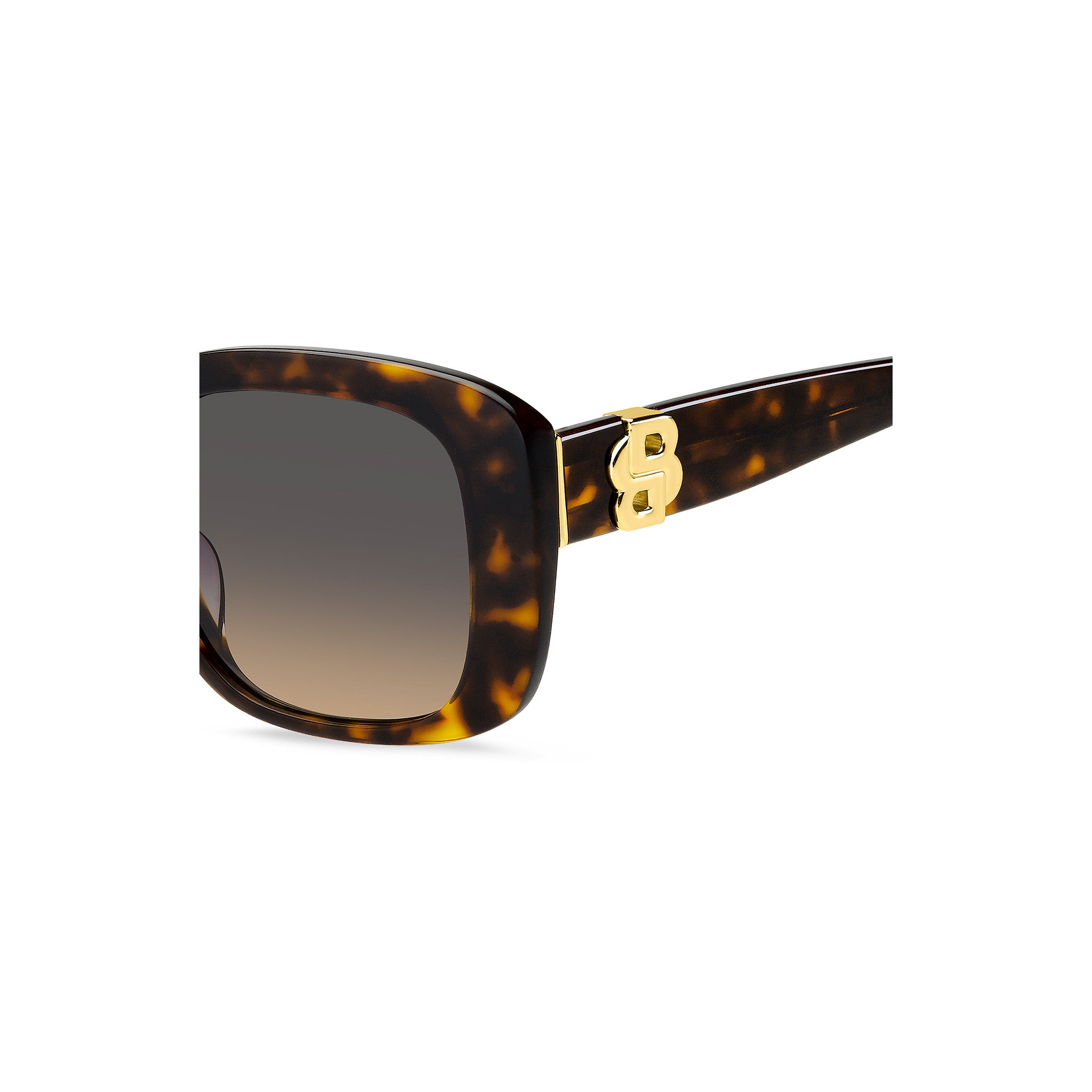 BOSS by Hugo Boss Women Sunglasses Square Frame Grey Brown Doubleshade Lens - Boss 1791/G/S