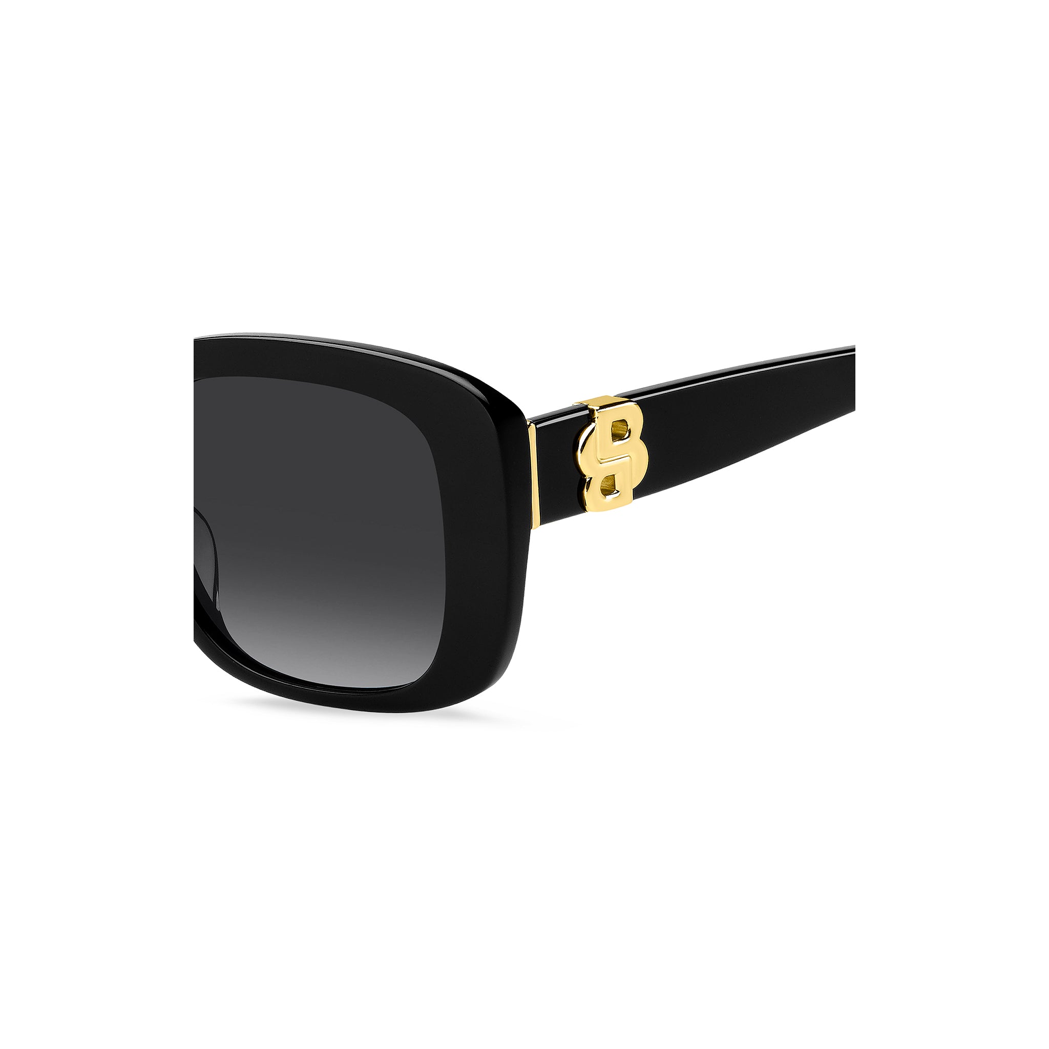 BOSS by Hugo Boss Women Sunglasses Square Frame Dark Grey Shaded Lens - Boss 1791/G/S