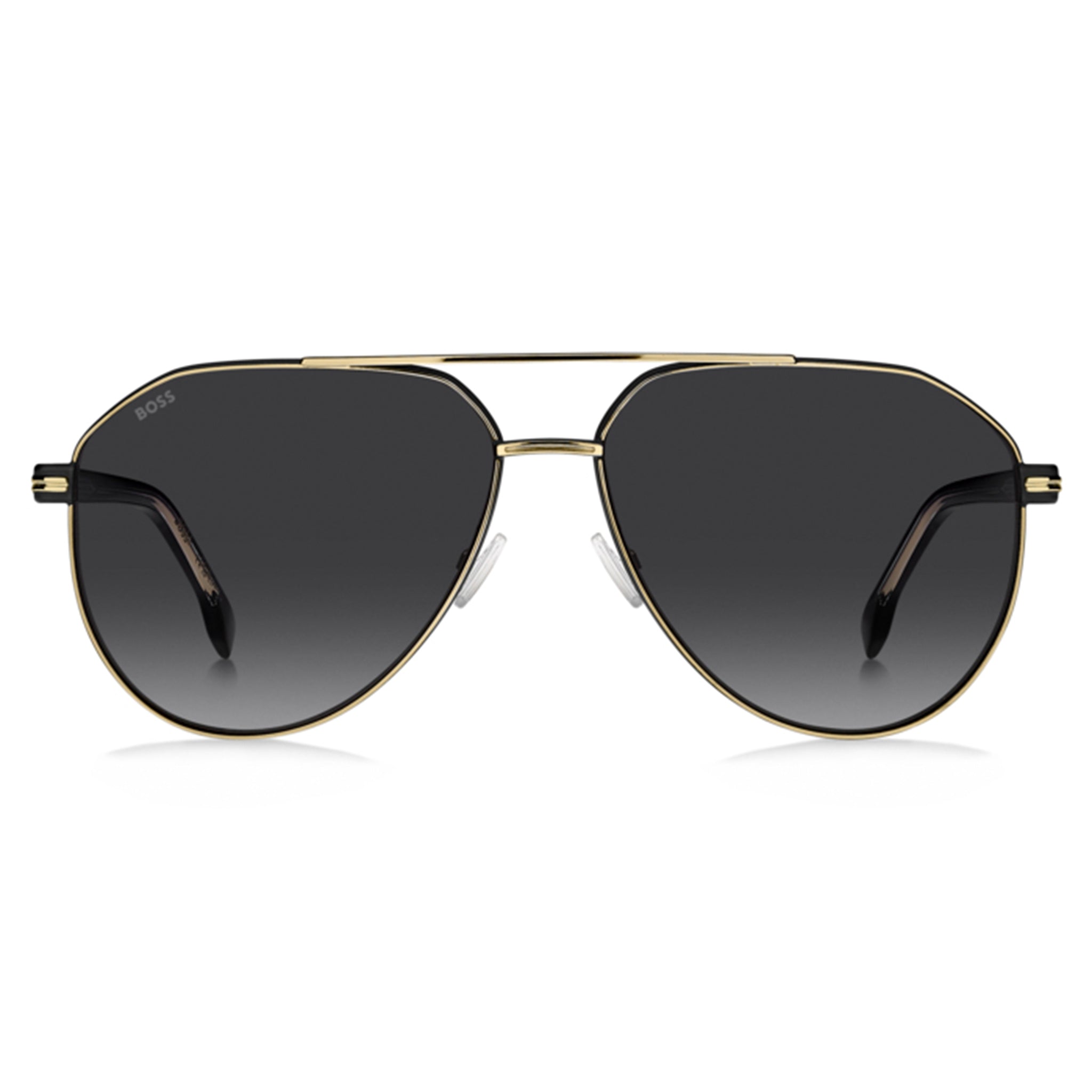 Hugo Boss Men Sunglasses Pilot Frame Dark Grey Shaded Lens - Boss 1747/S