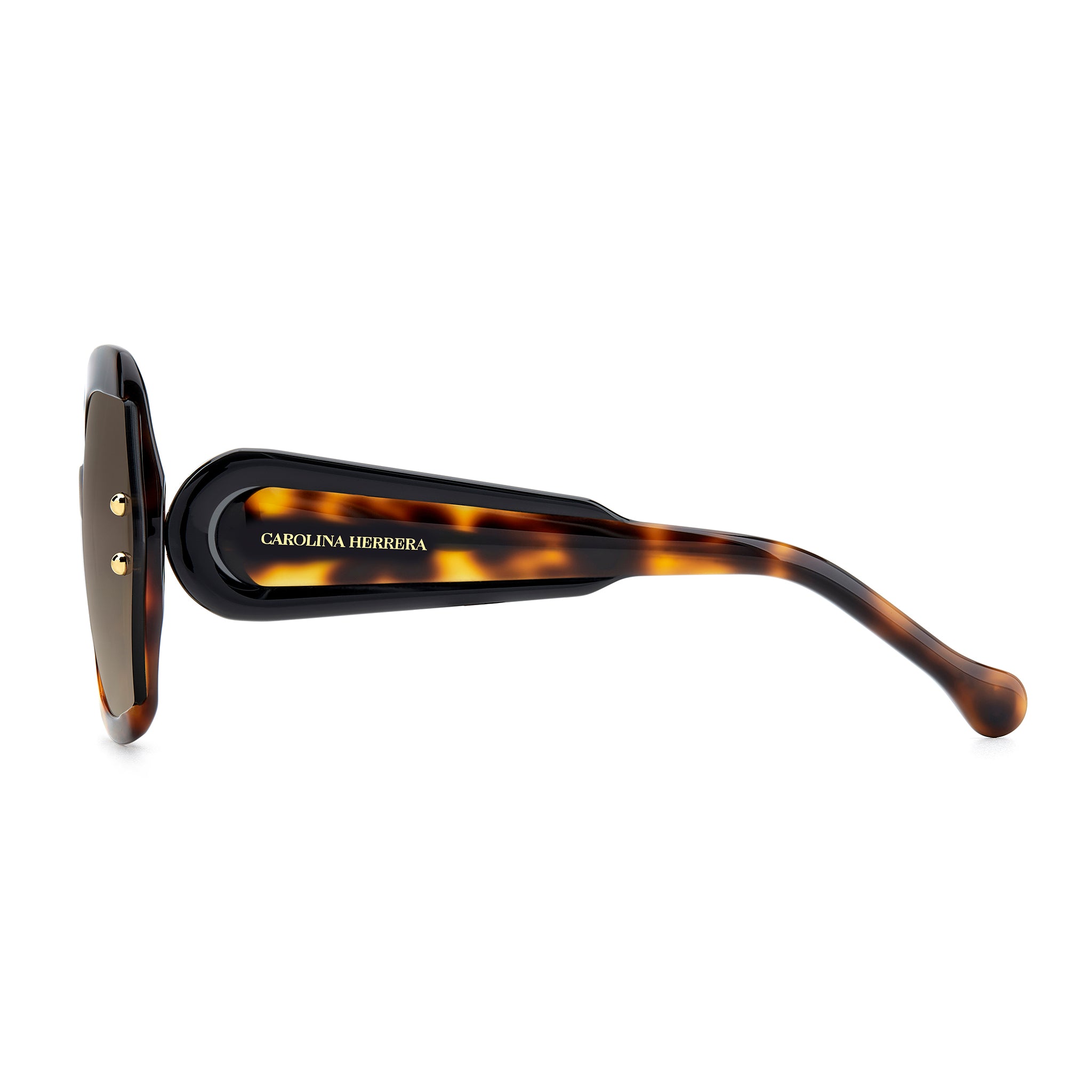 Carolina Herrera Women Sunglasses Square Frame Brown Shaded Lens - Her 0314/G/S