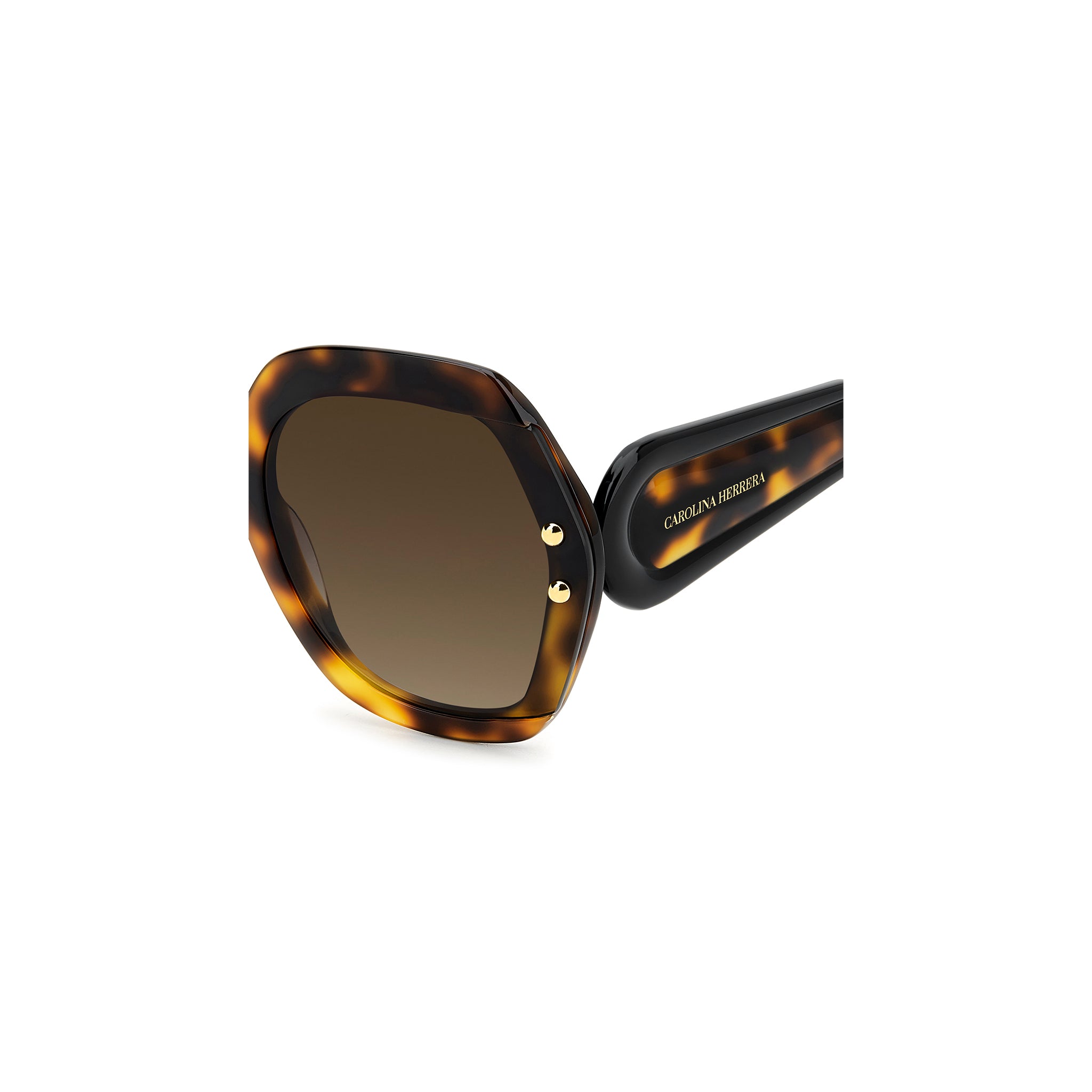 Carolina Herrera Women Sunglasses Square Frame Brown Shaded Lens - Her 0314/G/S