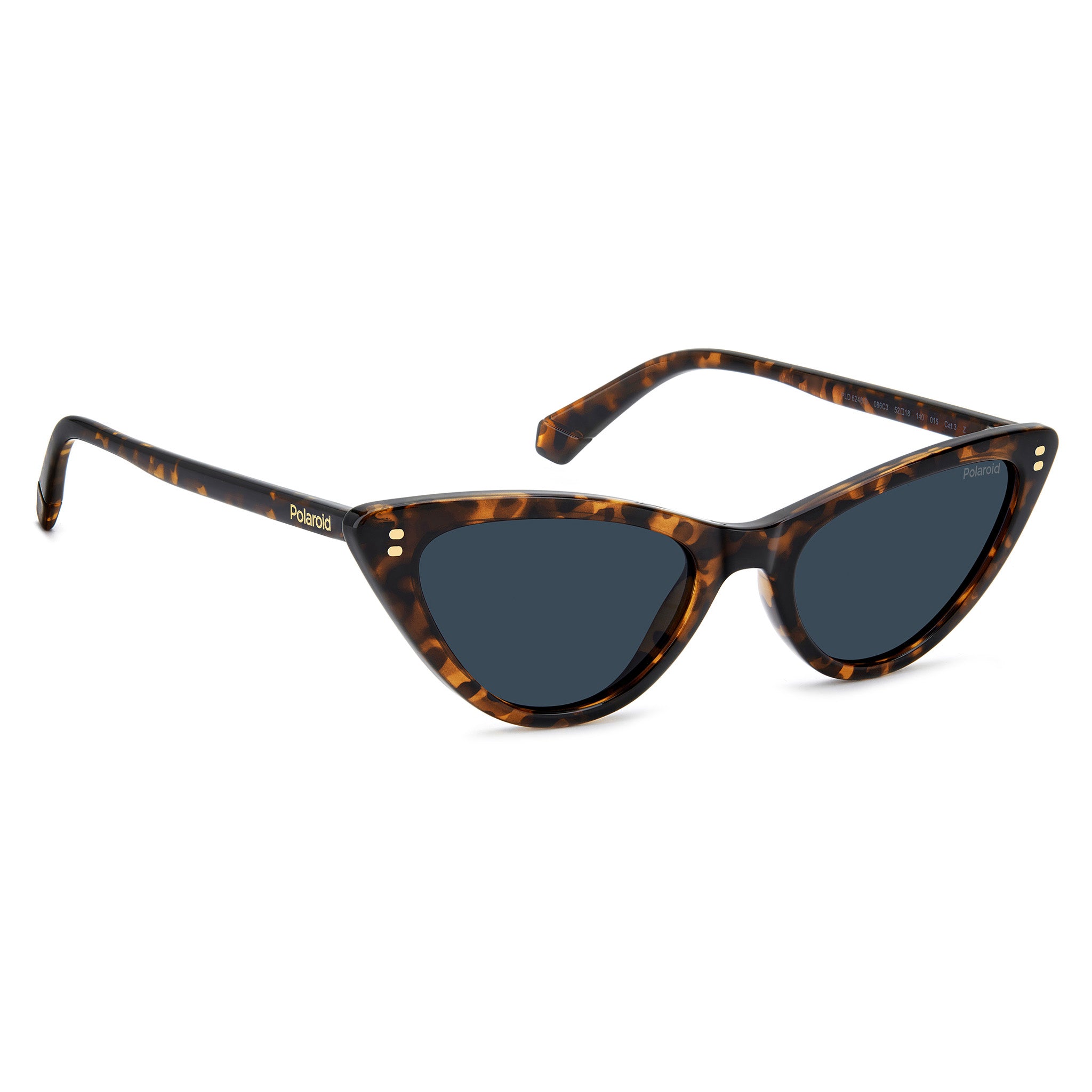 Polaroid Women Sunglasses Cat Eye Frame Blue Polarized Lens - Pld 6246/S