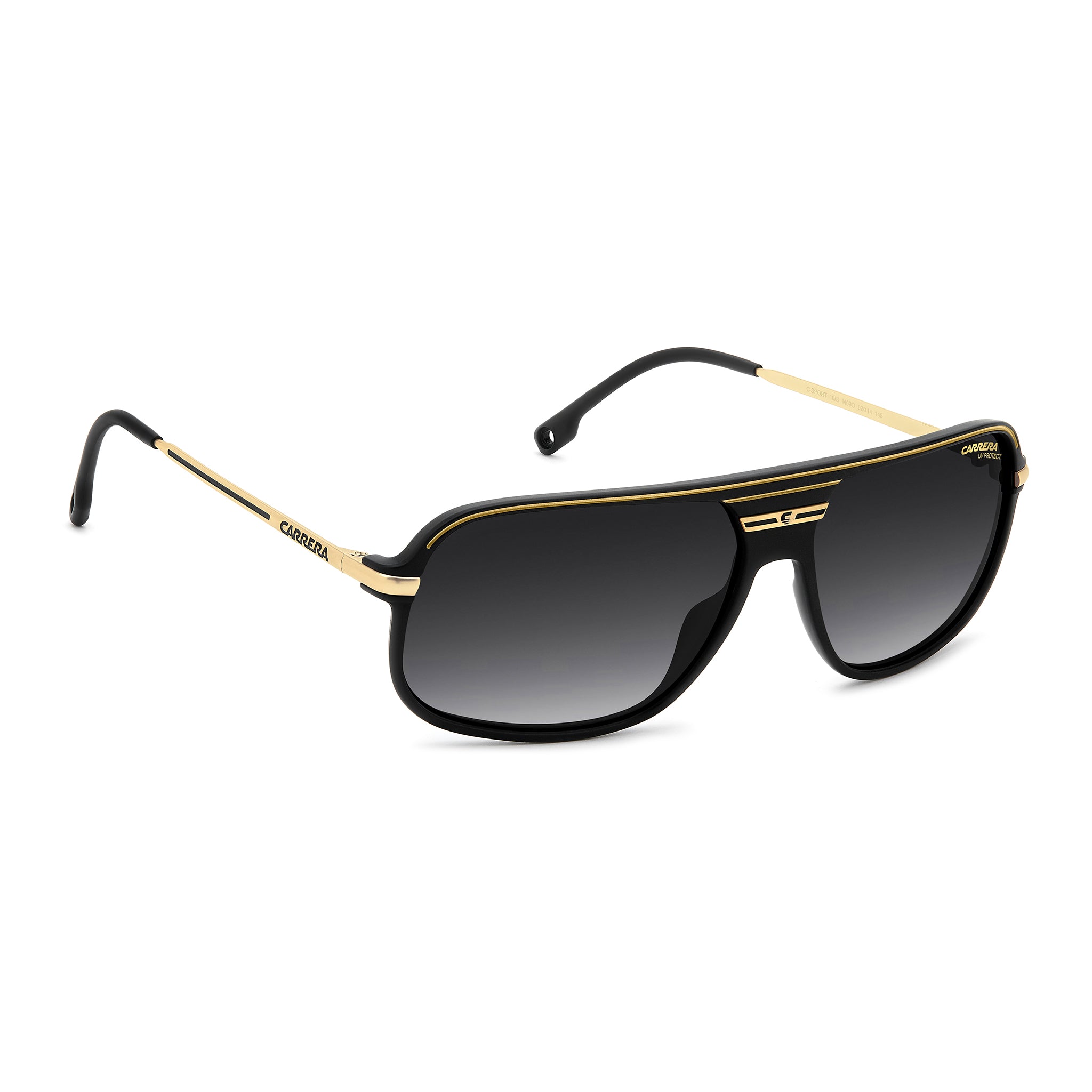 Carrera Men Sunglasses Rectangular Frame Dark Grey Shaded Lens - C Sport 10/S
