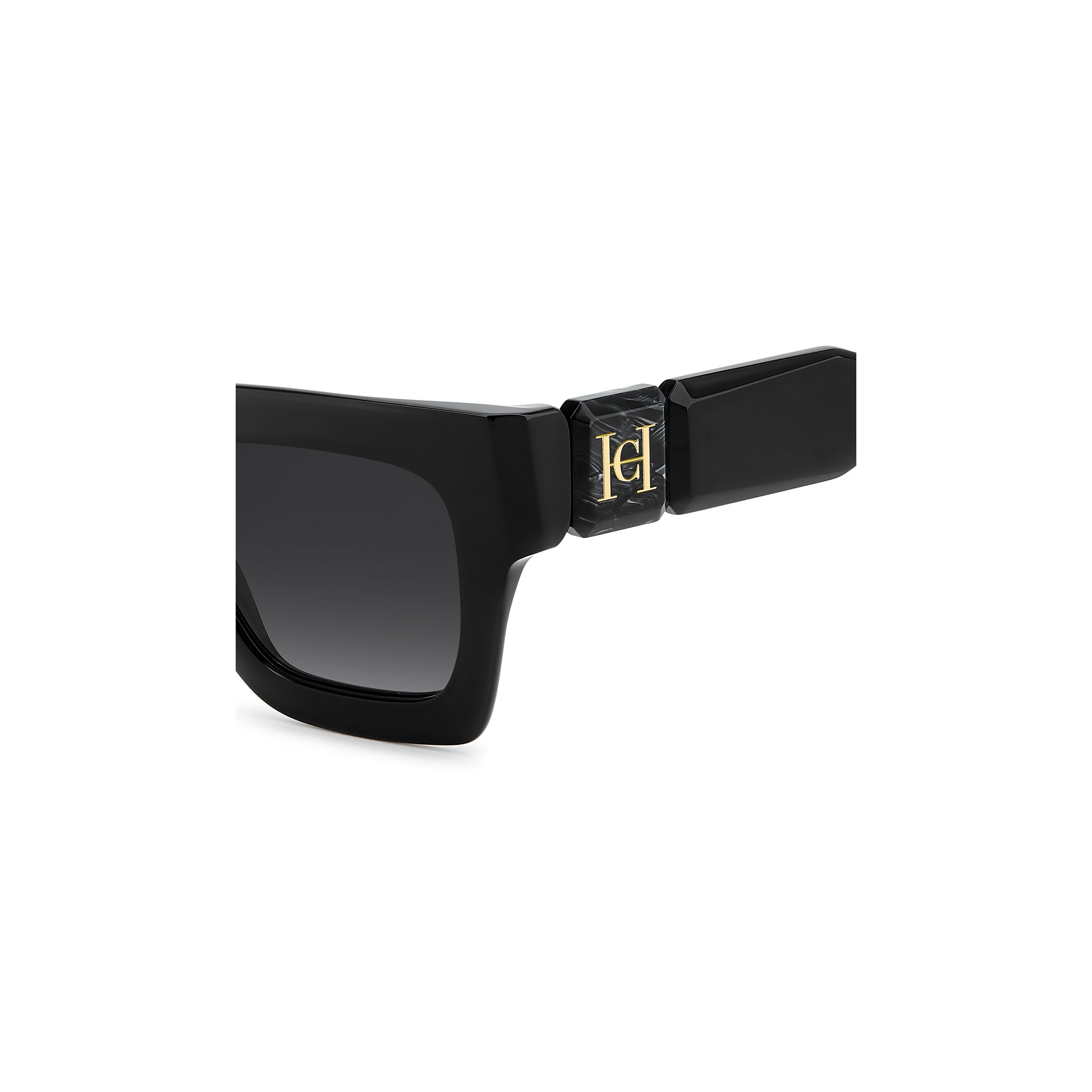 Carolina Herrera Women Sunglasses Square Frame Dark Grey Shaded Lens - Her 0328/S