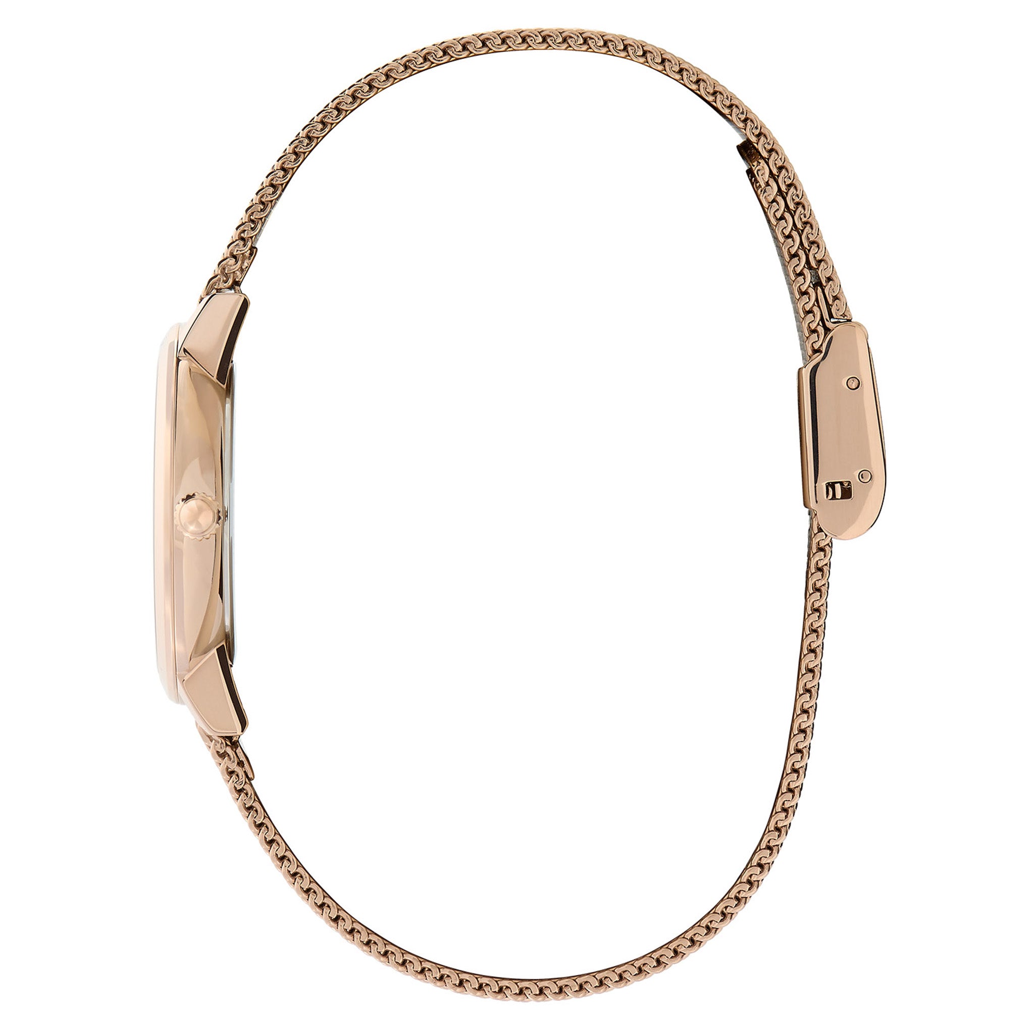 Olivia Burton Carnation Gold Steel Mesh Women's Slim Watch - 24000059