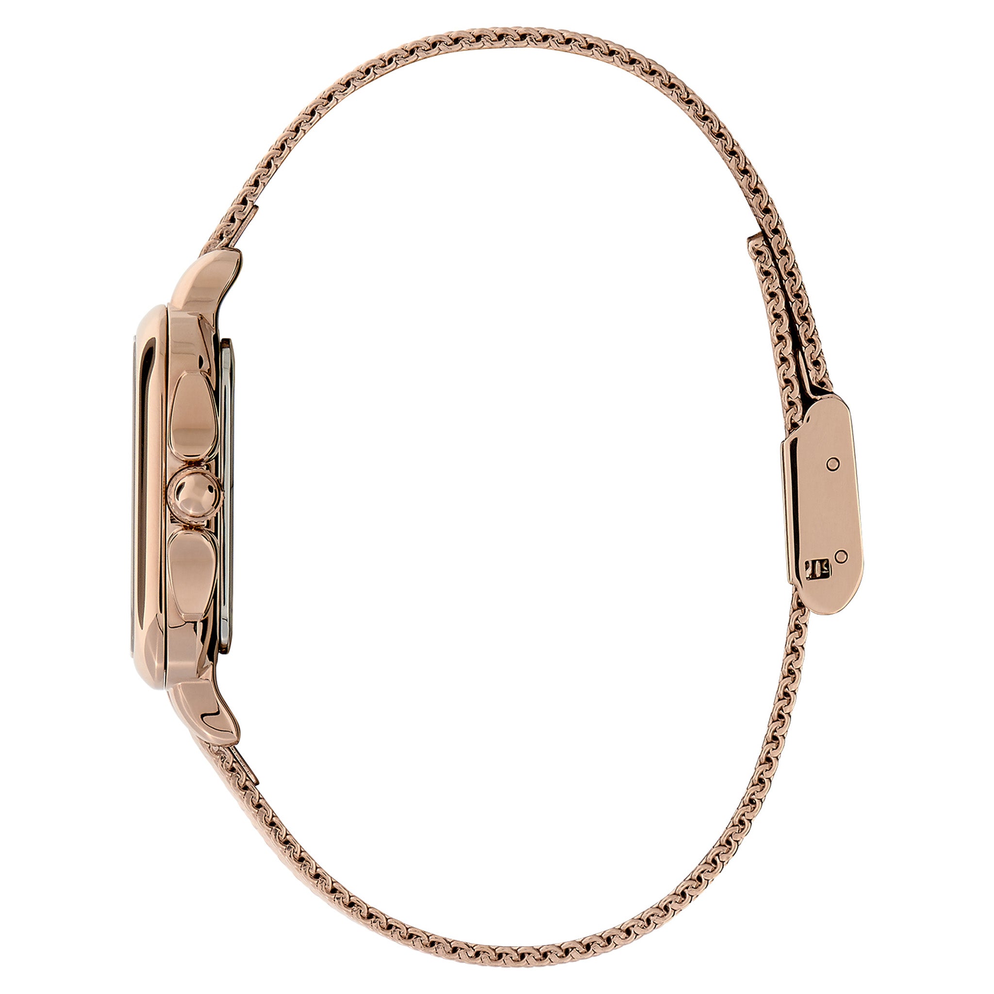Olivia Burton Gold Steel Mesh Mushroom Dial Women's Watch - 24000088
