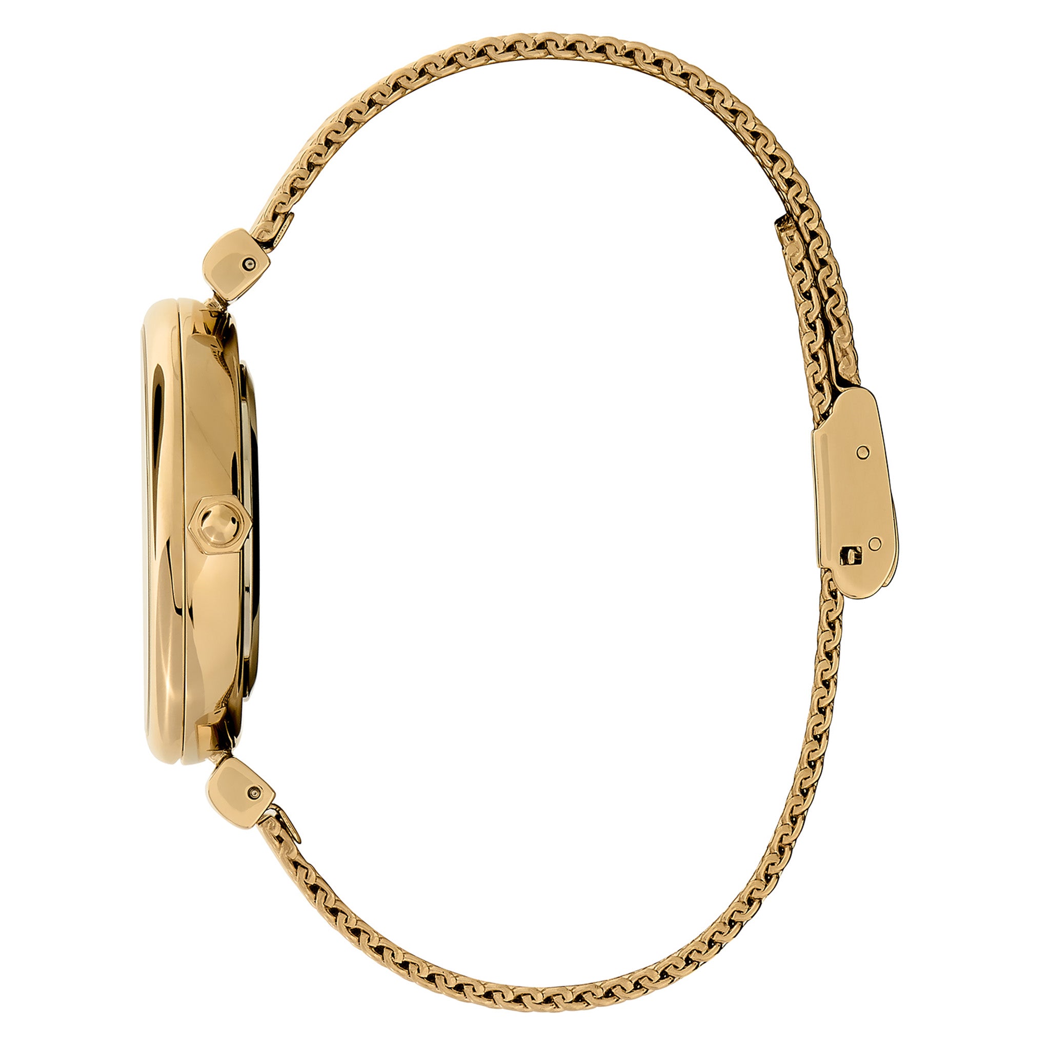 Olivia Burton Gold Steel Mesh Women's Watch - 24000096