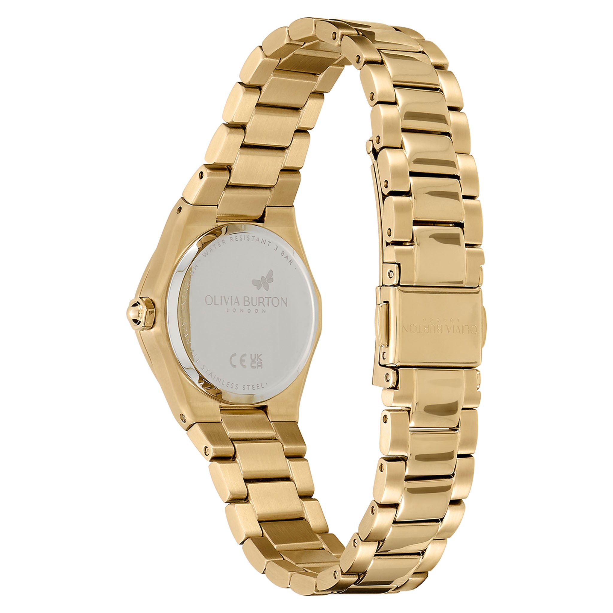 Olivia Burton Gold Steel Mushroom Dial Women's Watch - 24000107