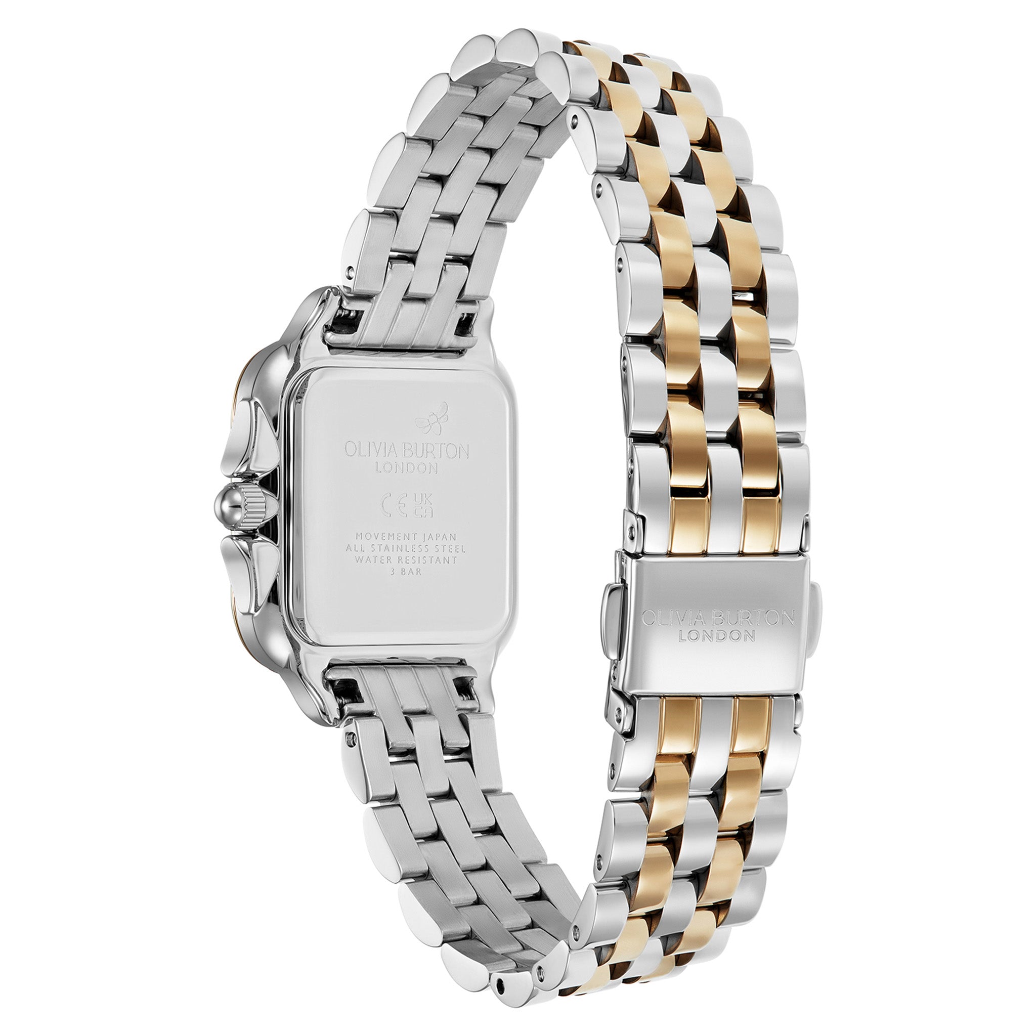 Olivia Burton Two-Tone Steel Black Dial Women's Watch - 24000124