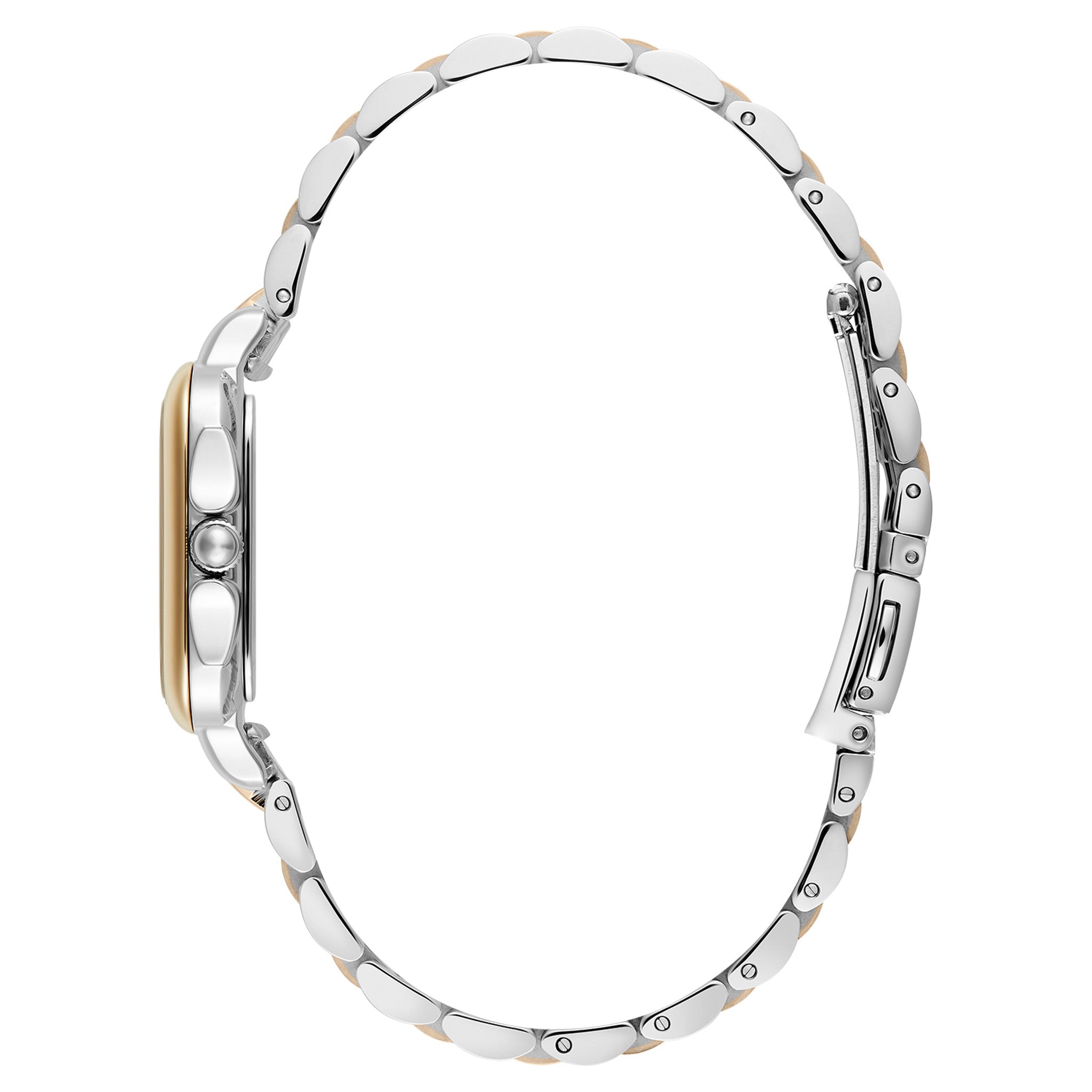 Olivia Burton Two-Tone Steel Black Dial Women's Watch - 24000124