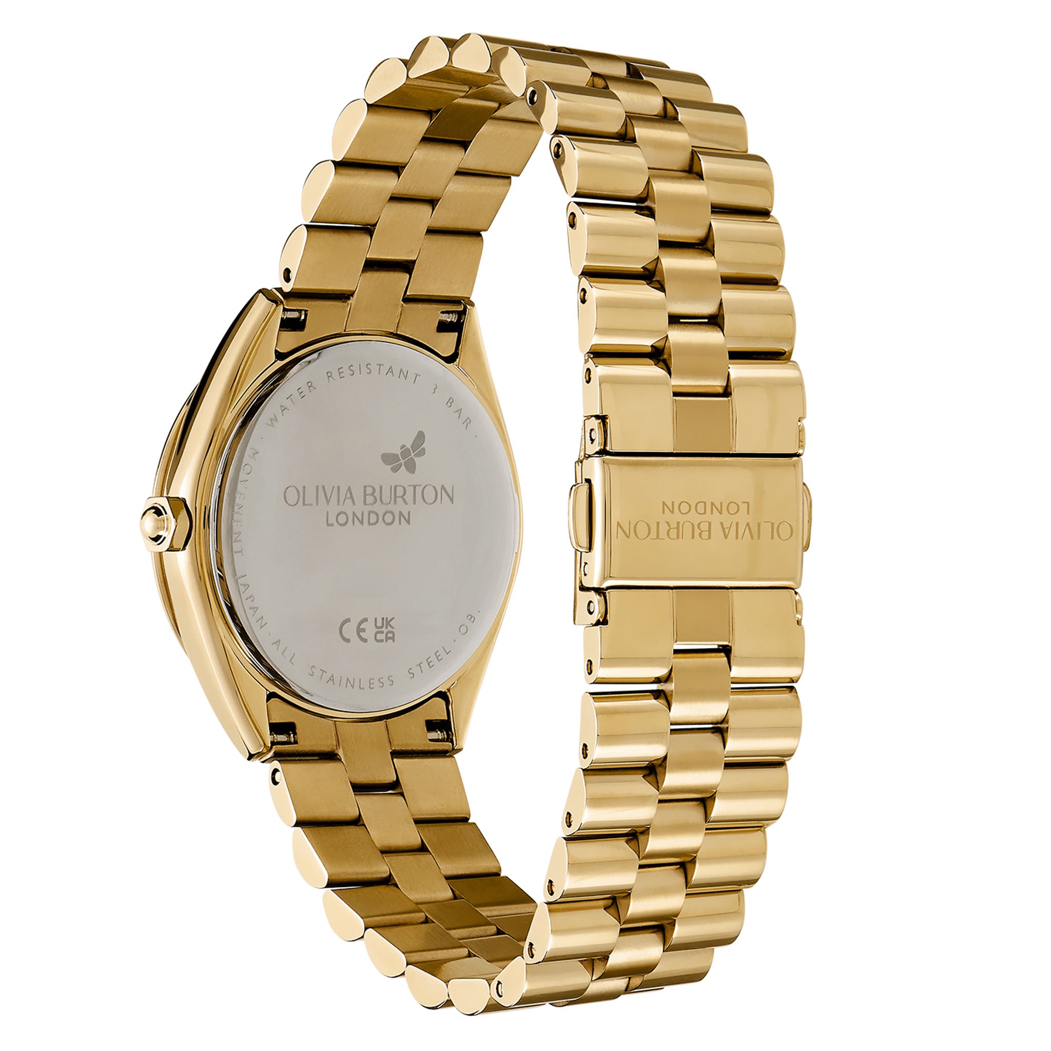 Olivia Burton Gold Steel Light Gold Dial Women's Watch - 24000135
