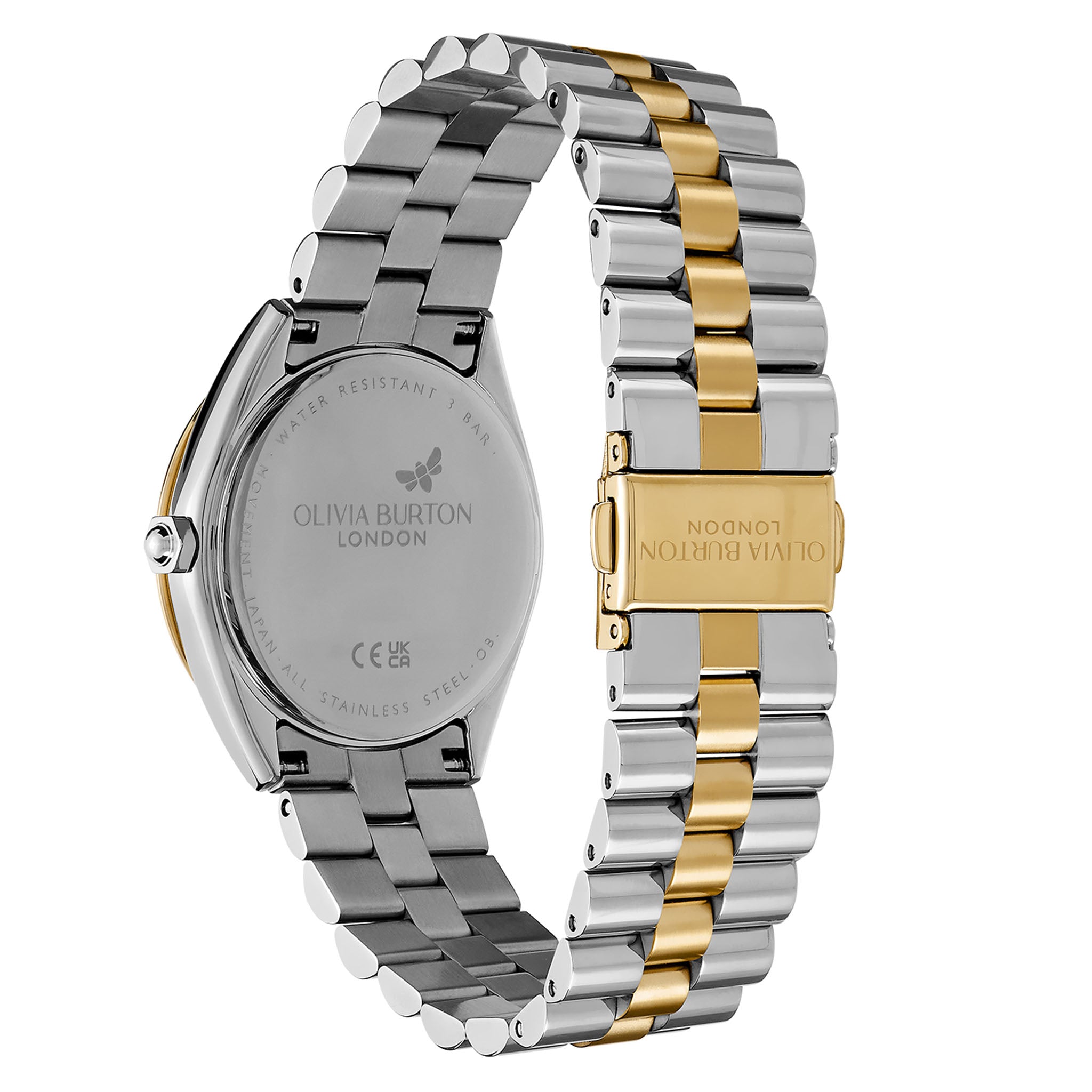 Olivia Burton Two-Tone Steel Forest Green Dial Women's Watch - 24000137