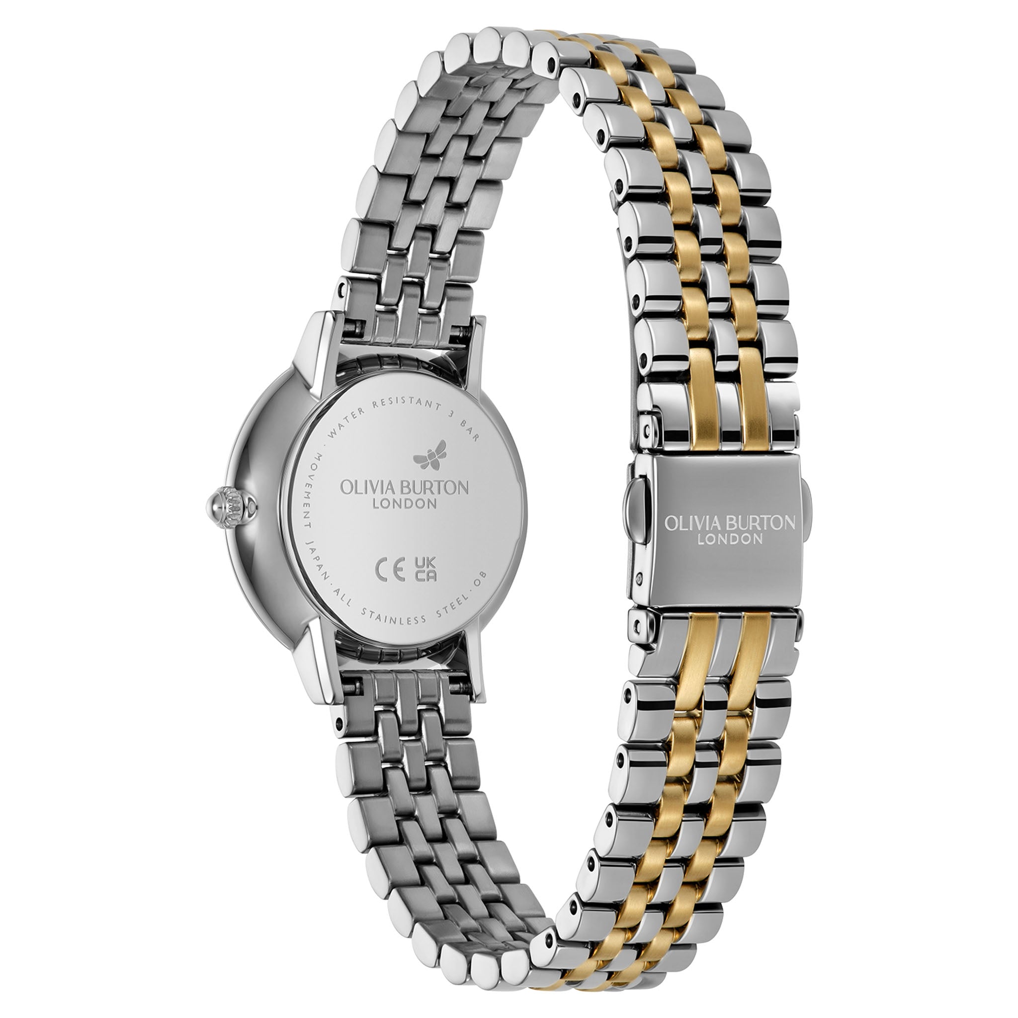 Olivia Burton Two-tone Steel Blue Dial Women's Watch - 24000264