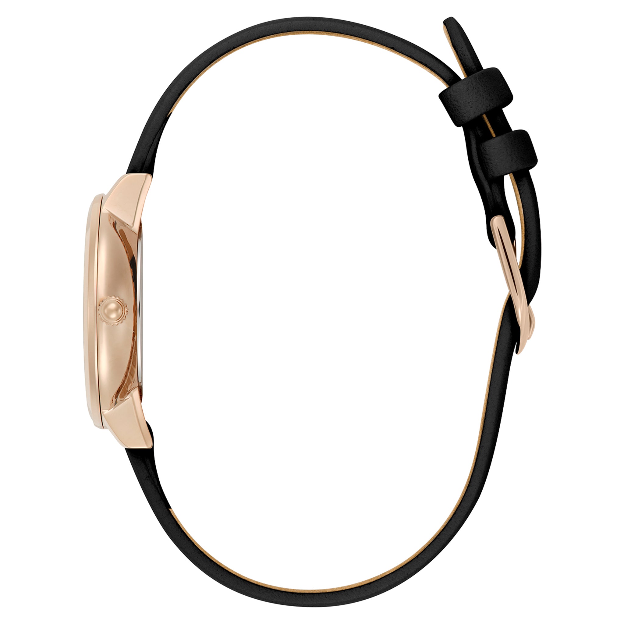 Olivia Burton Black Leather Women's Watch - 24000269