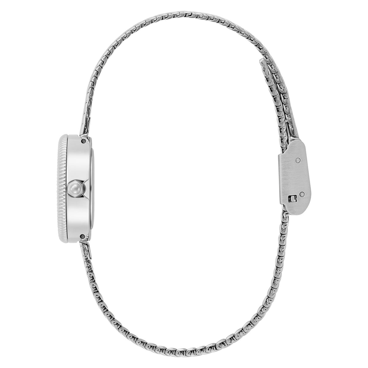 Olivia Burton Stainless Steel Silver White Dial Women's Watch - 24000278