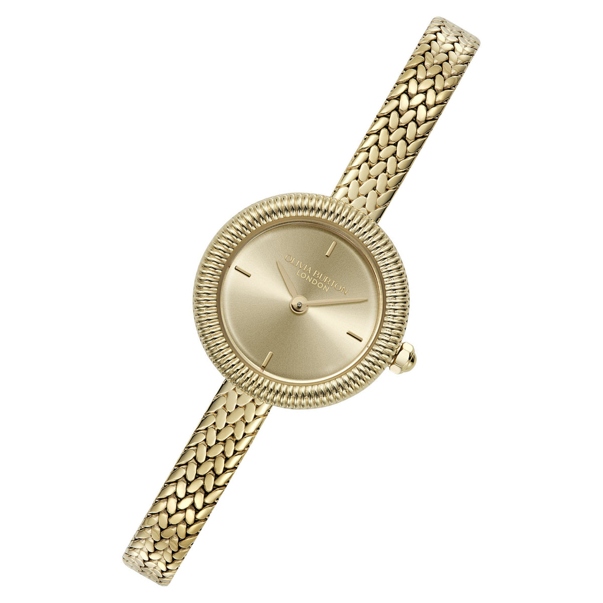Olivia Burton Gold Steel Light Gold Dial Women's Watch - 24000279