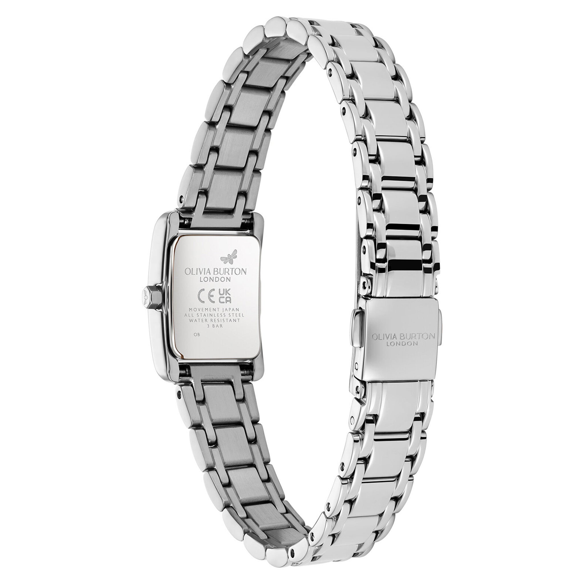 Olivia Burton Stainless Steel Silver White Dial Women's Watch - 24000281