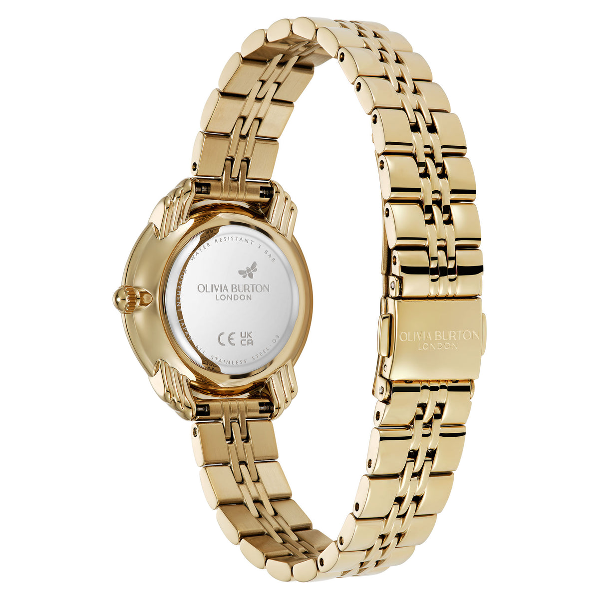 Olivia Burton Gold Steel Forest Green Dial Women's Watch - 24000294