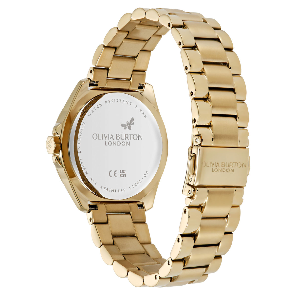 Olivia Burton Gold Steel Navy Dial Women's Watch - 24000331
