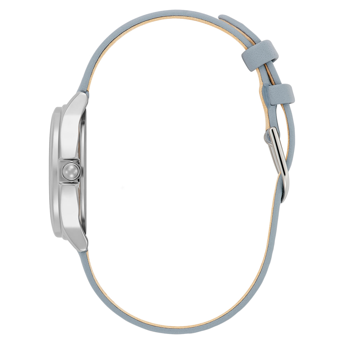 Olivia Burton Leather Chalk Blue Dial Women's Watch - 24000343