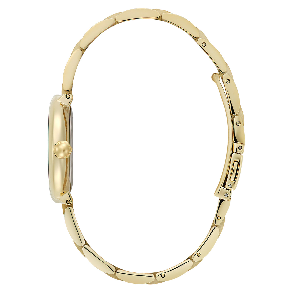 Olivia Burton Gold Steel Black Dial Women's Watch - 24000401