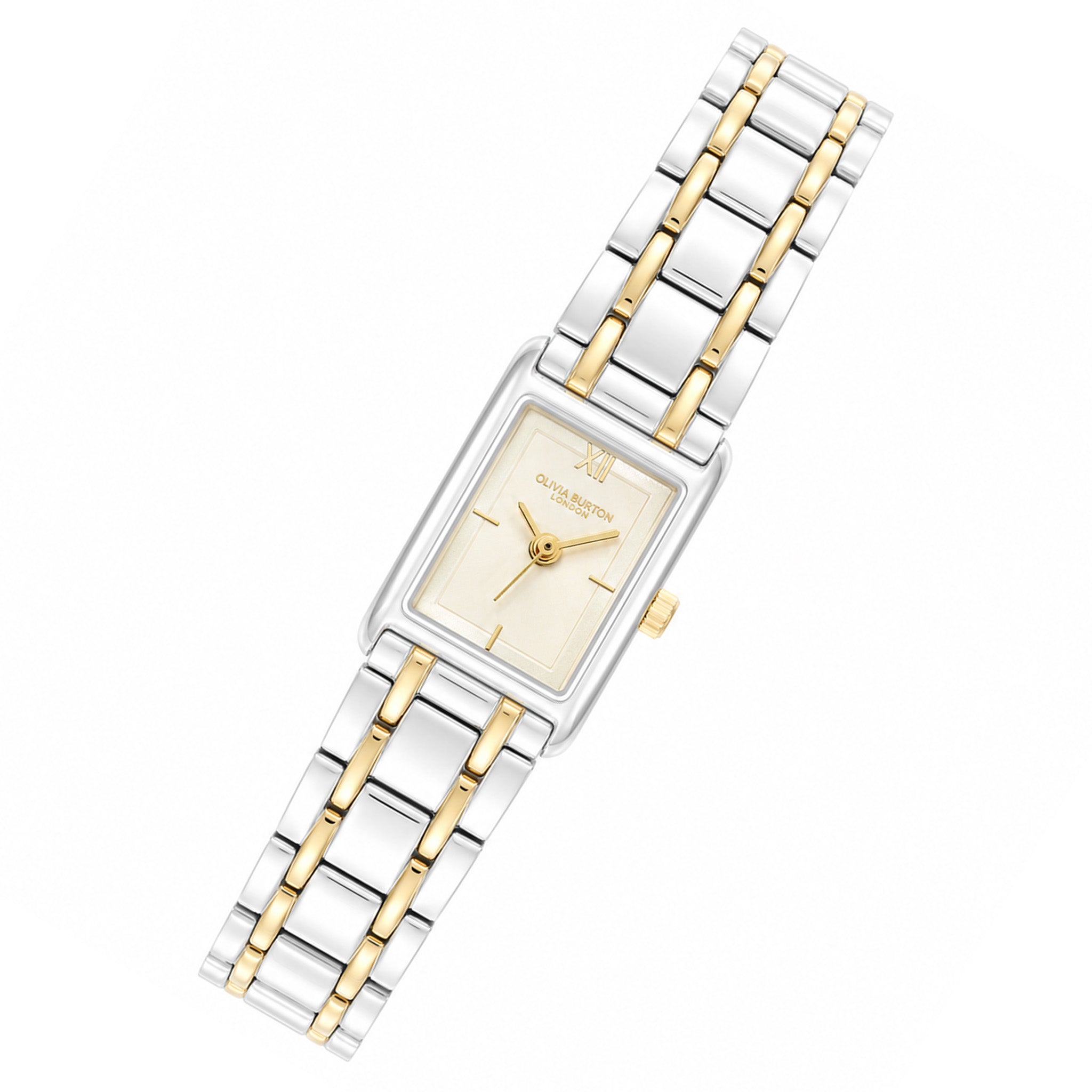 Olivia Burton Two-Tone Steel Ivory Dial Women's Watch - 24000435